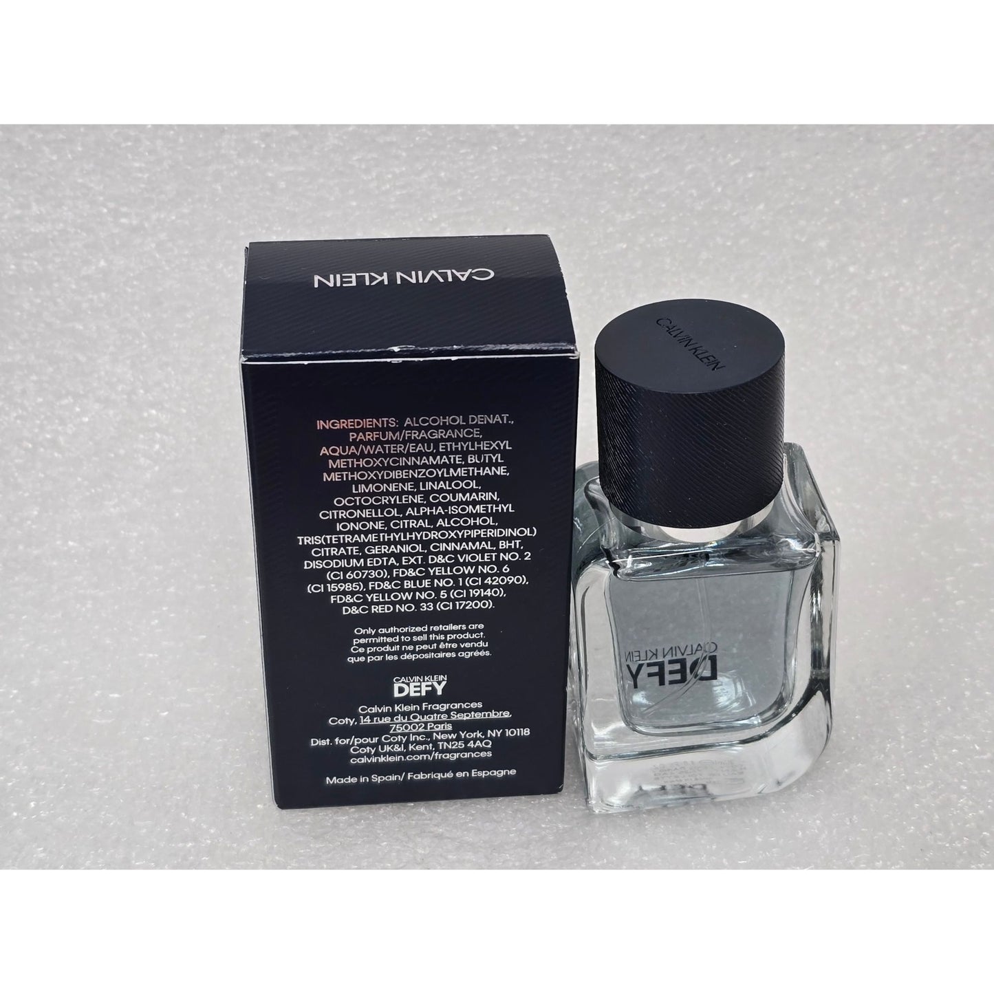 Calvin Klein Defy Eau De Toilette Cologne Spray 1.0 Fl Oz 30 Ml For Men