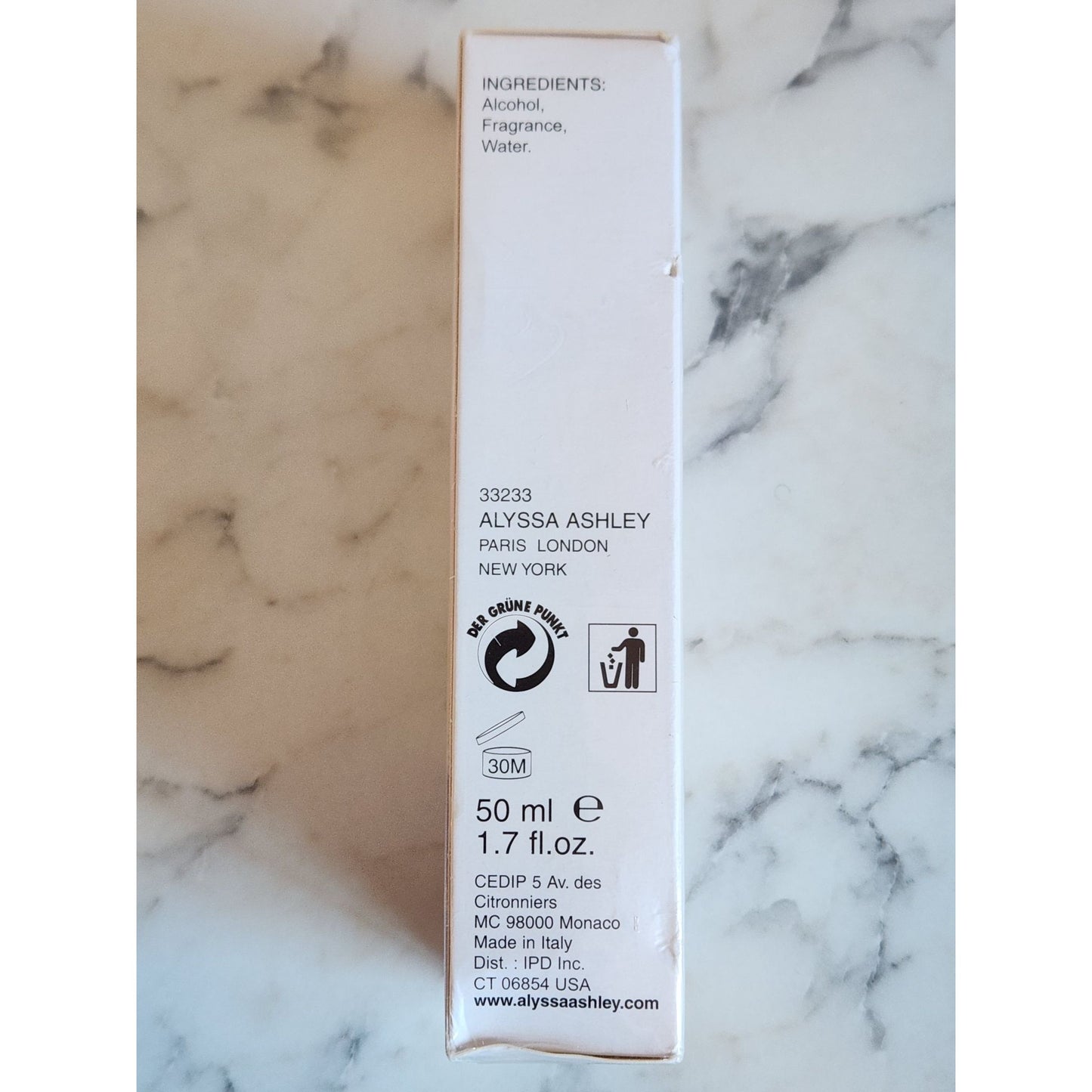 Alyssa Ashley White Musk Eau De Toilette Perfume Natural Spray 50ml 1.7 Fl. Oz.