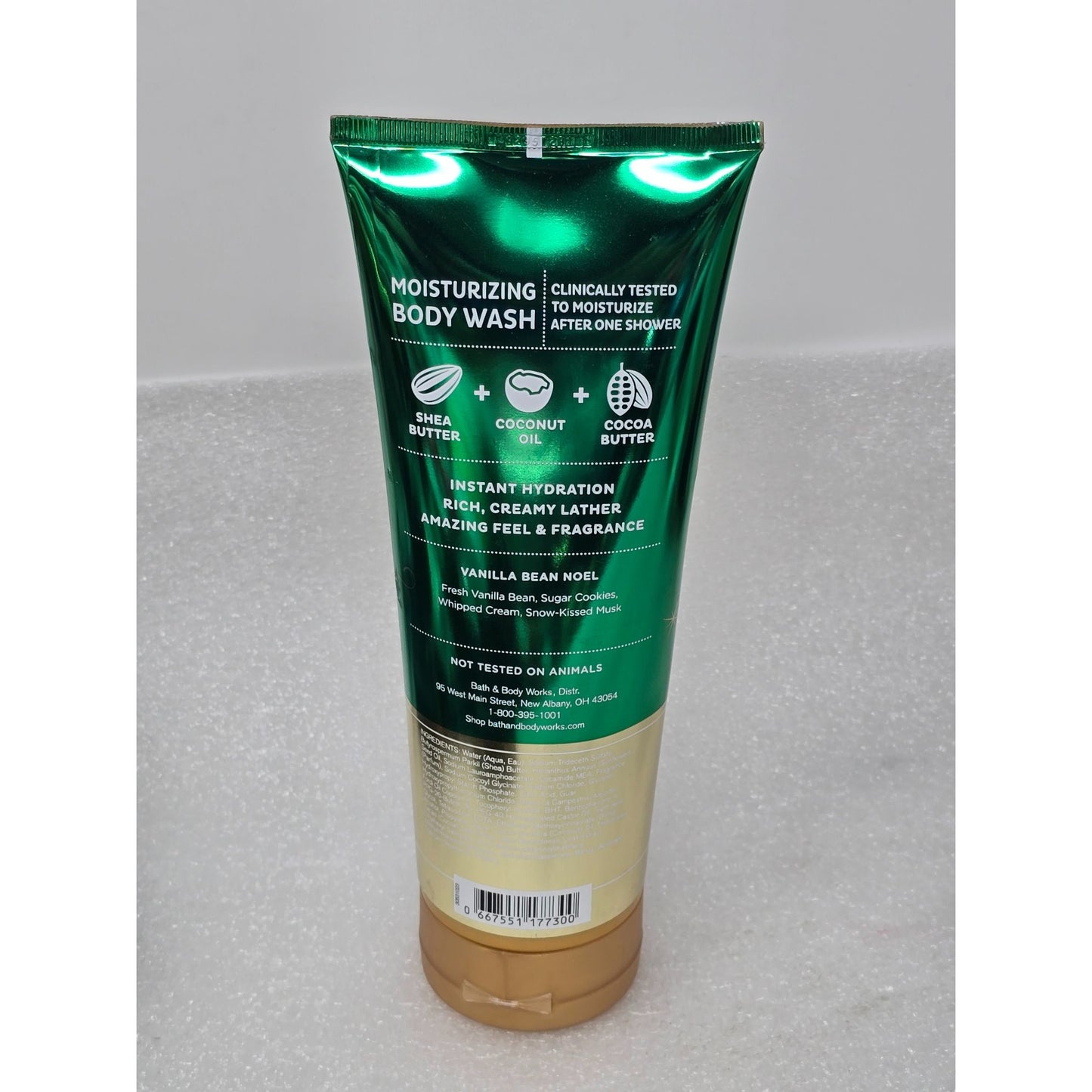 Bath & Body Works Vanilla Bean Noel Moisturizing Body Wash Shea & Cocoa Butter