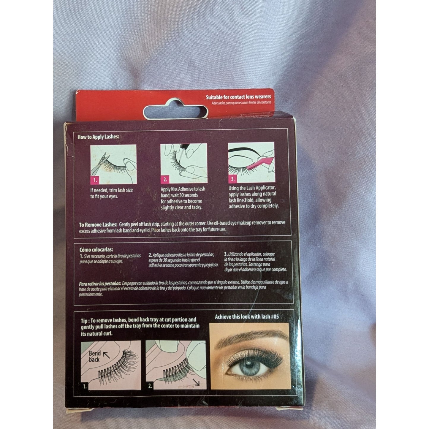 Kiss Ever EZ Lashes Starter Kit Adhesive & Applicator 05 Lightweight Reusable
