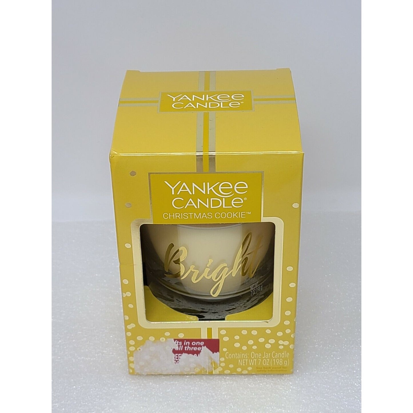 Yankee Candle Christmas Cookie Scent 7 Oz Bright