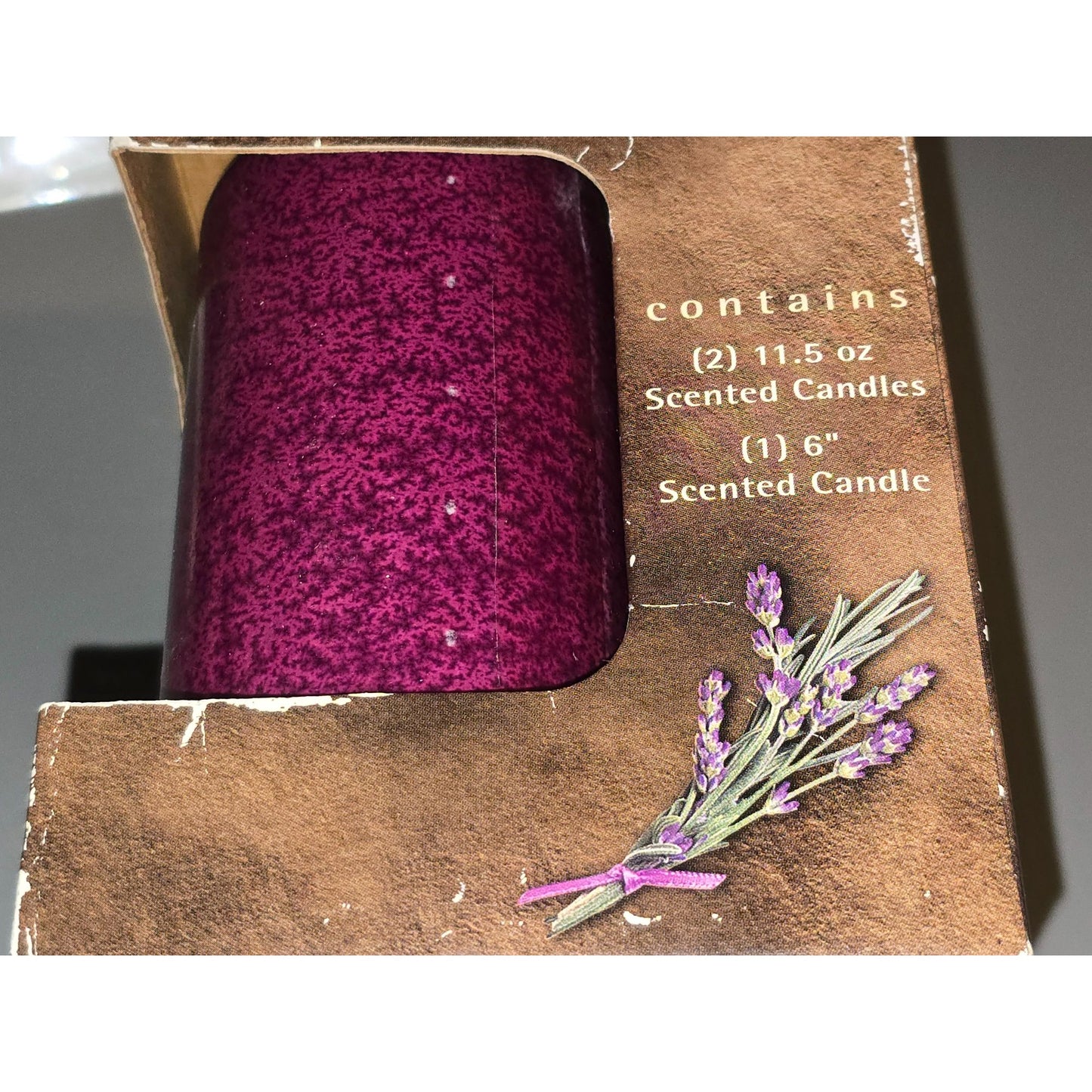 Candle-Lite Aromatherapy Mood Makers Invigorating Lavender Scented Candle Set