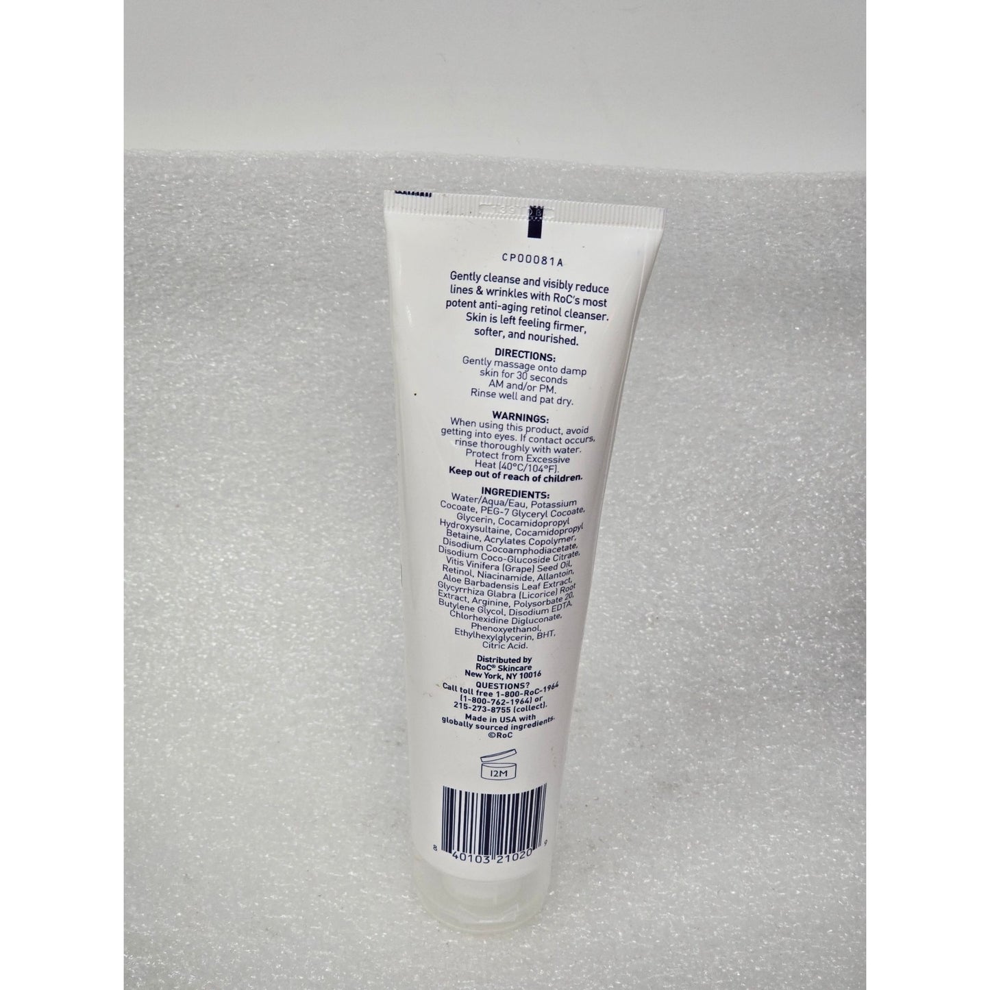 RoC Retinol Correxion Deep Wrinkle Serum Cleanser 6 Oz Anti-Aging