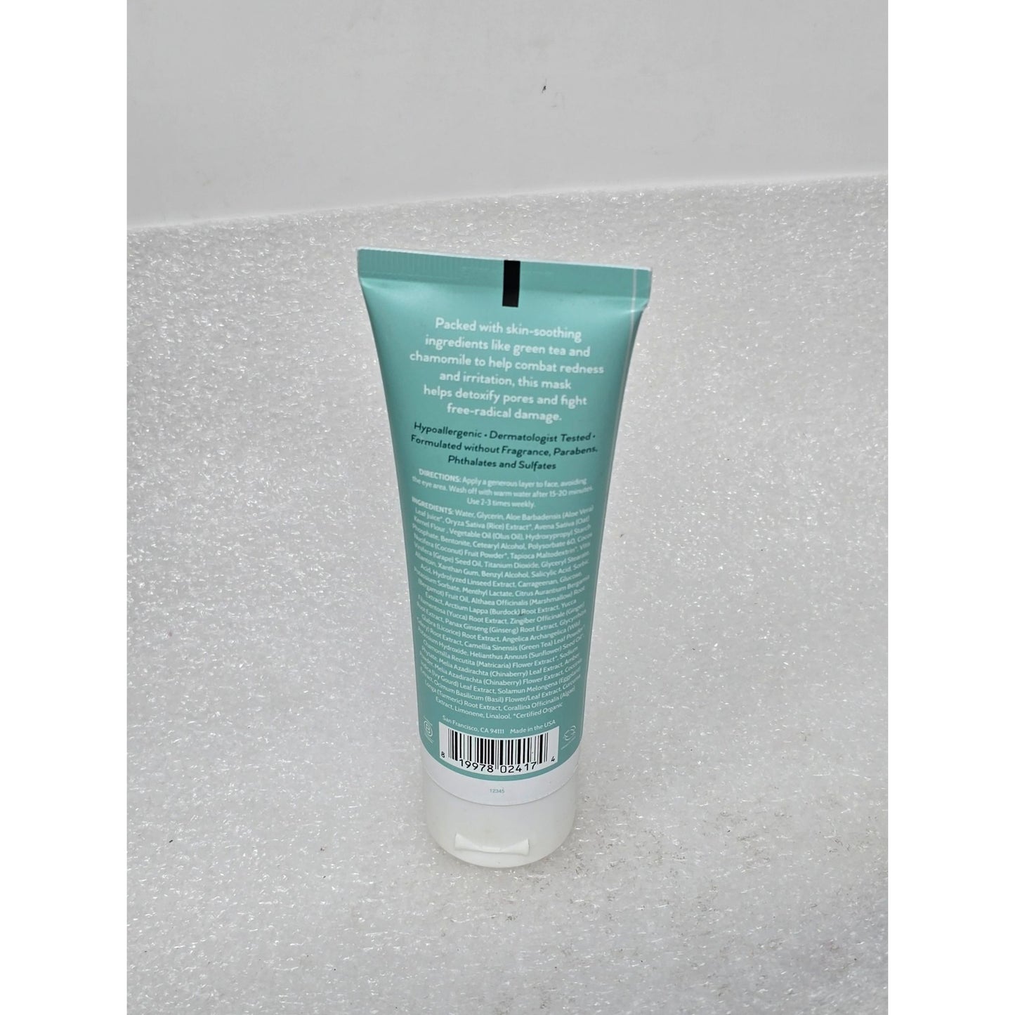 Rooted Beauty Sensitive Green Tea Mask With Chamomile & Aloe Vera 2.5 Fl Oz