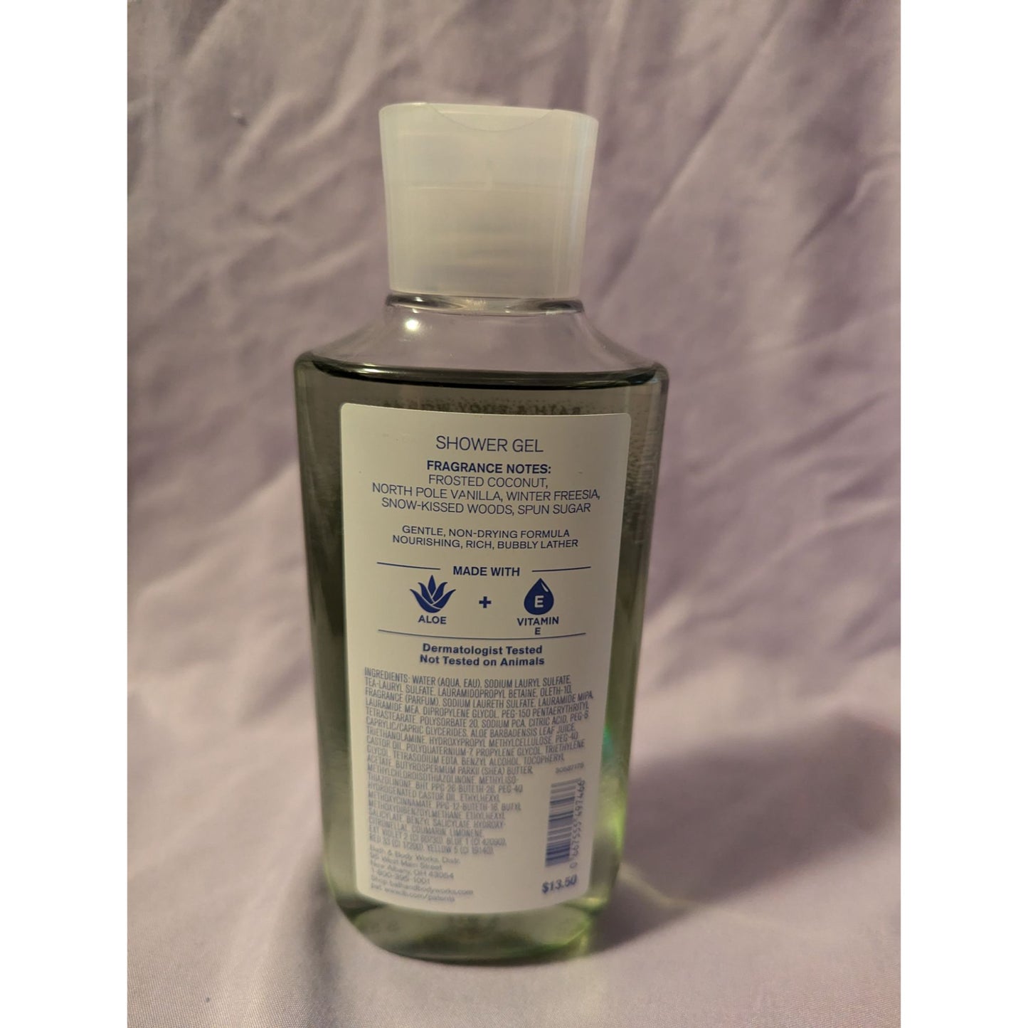 Bath & Body Works Frosted Coconut Snowball Shower Gel 10 Fl Oz Aloe & Vitamin E