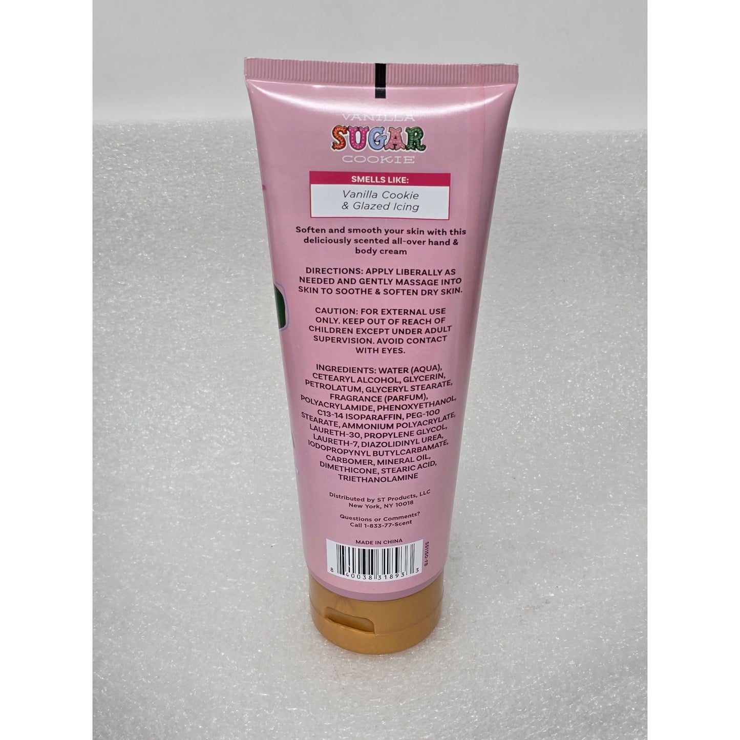 Scent X Scent Vanilla Sugar Cookie Hand & Body Cream 8 Oz