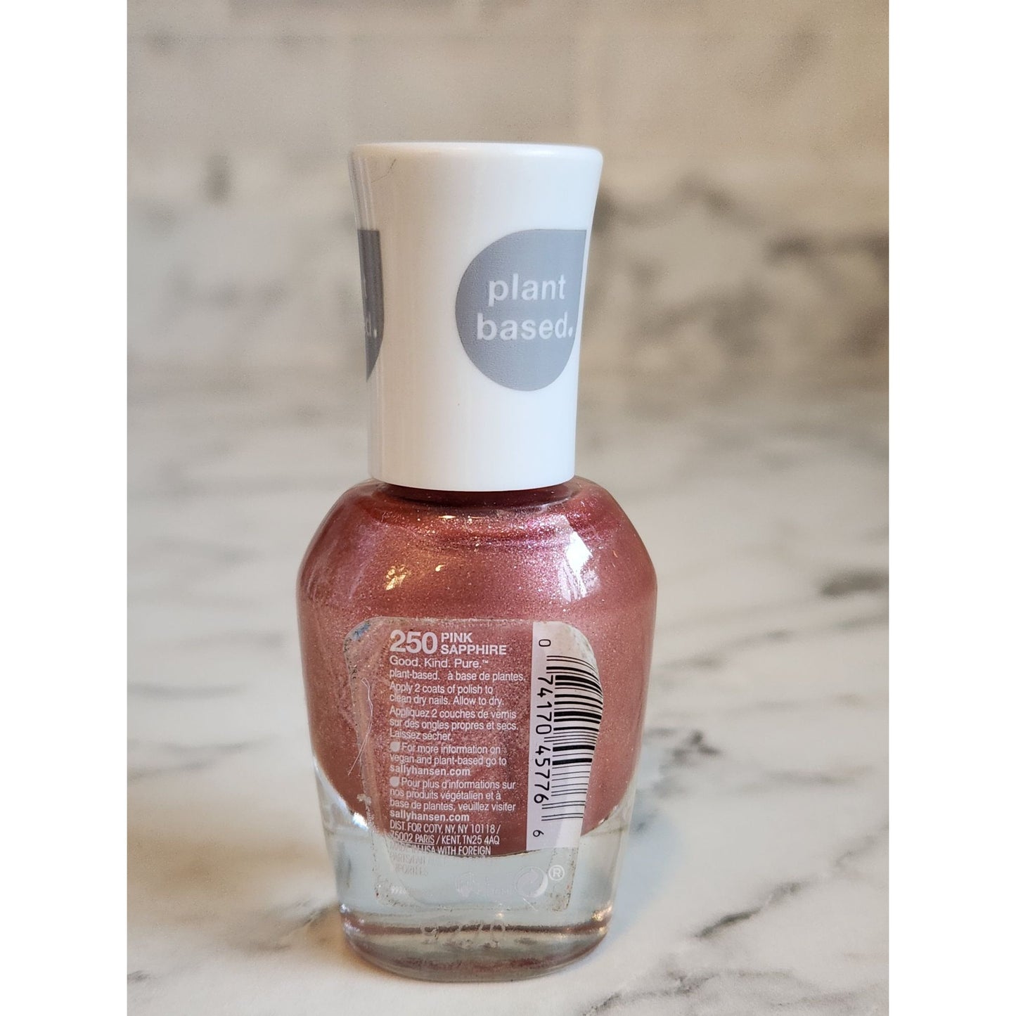 Sally Hansen Good Kind Pure Nail Polish 250 Pink Sapphire Vegan Plant-Based