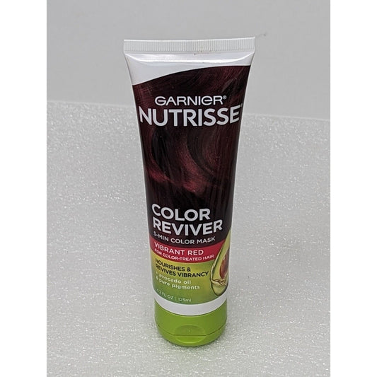Garnier Nutrisse Color Reviver 5 Minute Nourishing Hair Mask Vibrant Red 4.2 oz