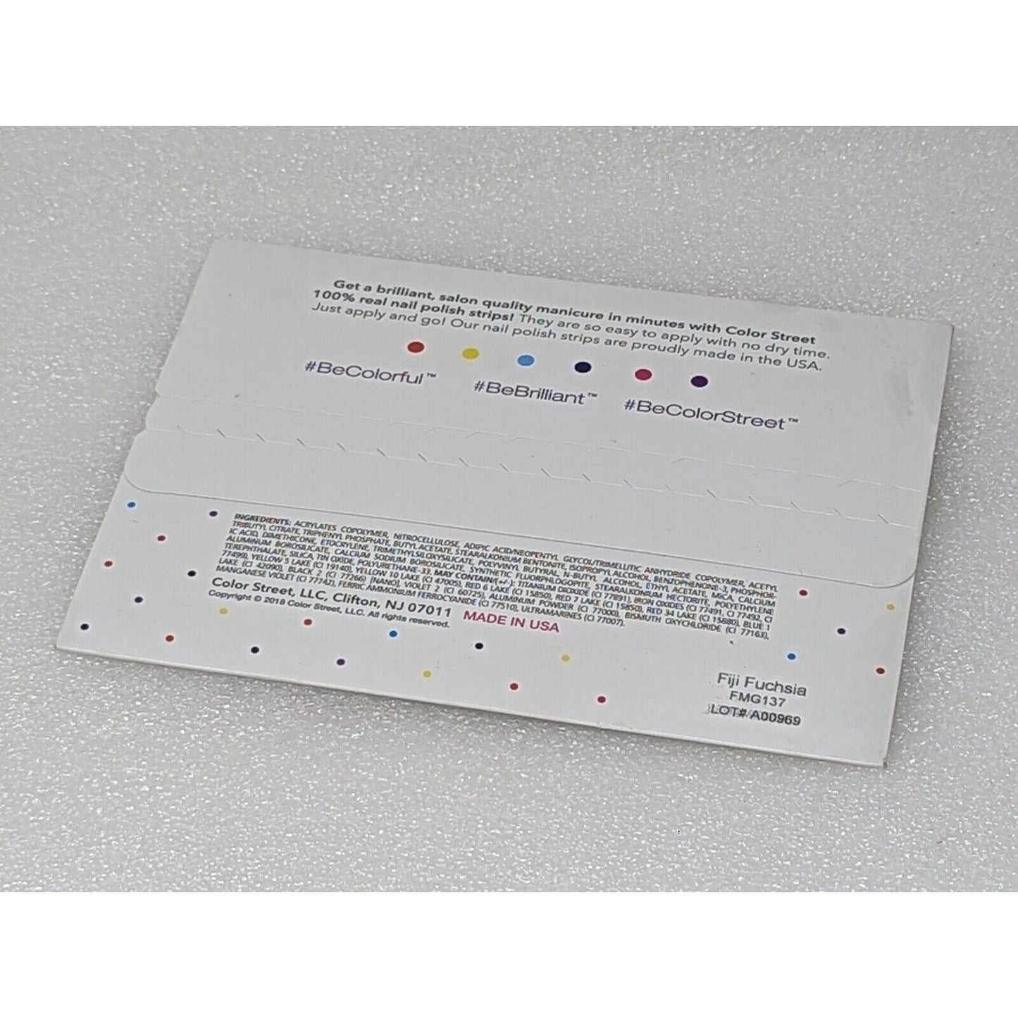 Color Street Nail Polish Strips Fiji Fuchsia Retired