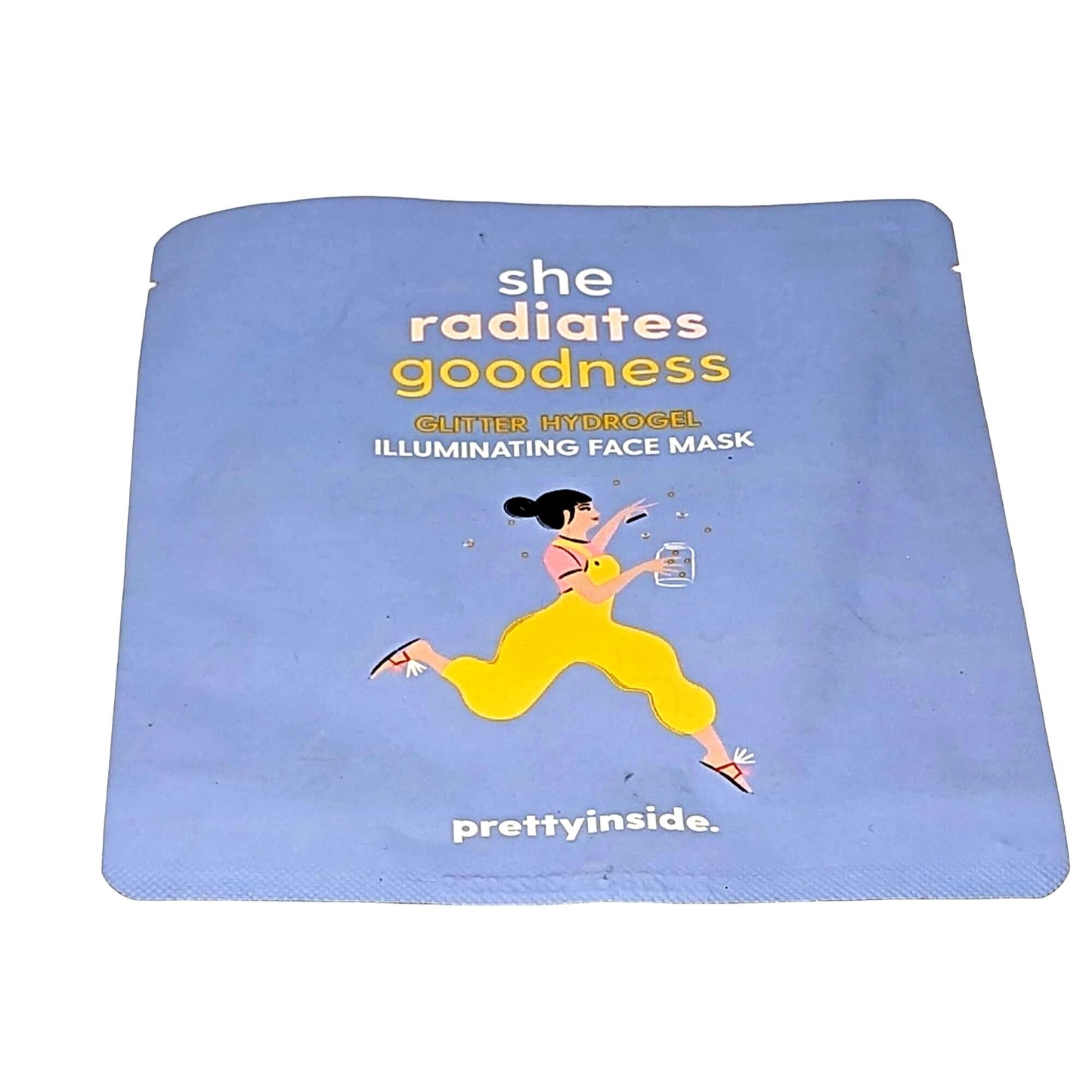 She Radiates Goodness Glitter Hydrogel Illuminating Face Mask