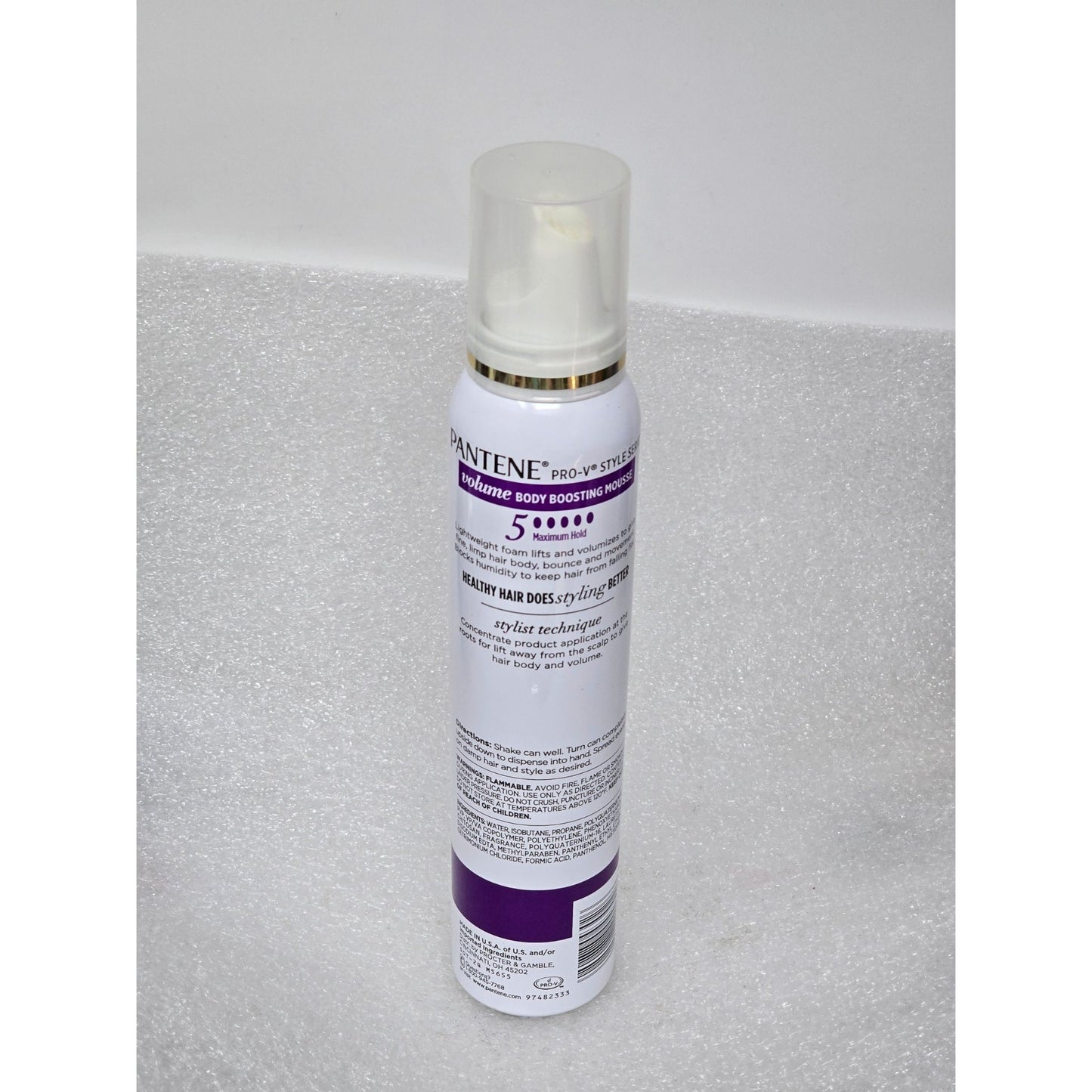 Pantene Pro-V Volume Body Boosting Mousse For Fine Flat Hair Maximum Fullness