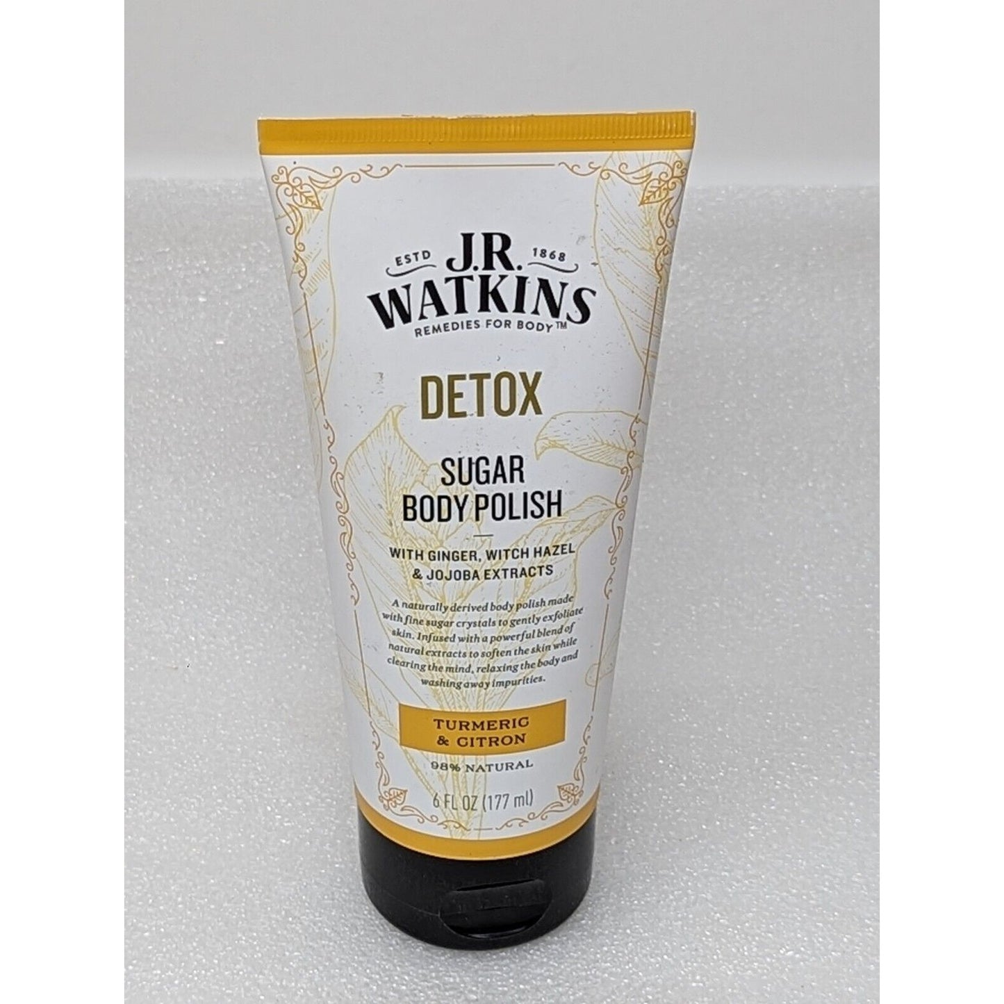 J.R. Watkins Detox Sugar Body Polish Turmeric & Citron 6 oz