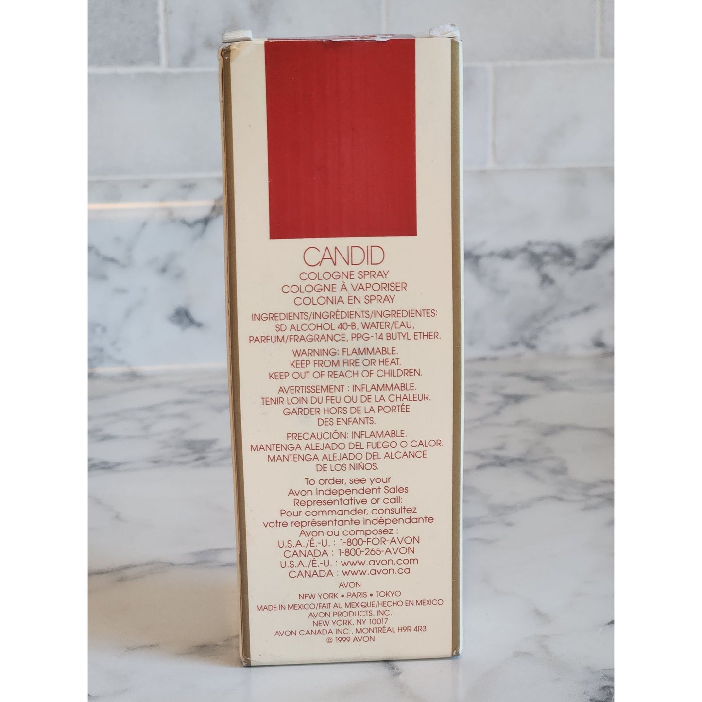 Vintage Candid Cologne Perfume Spray 1.7 Oz. By Avon