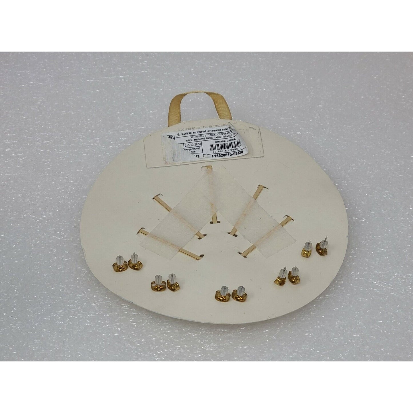 A New Day Gem Stone Hair Bobby Pin & Matching Pierced Earrings Gift Set Goldtone