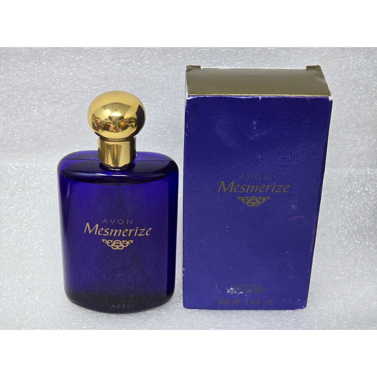 Avon Mesmerize Cologne Spray 100ml 3.4 Fl Oz Mens Fragrance Blue Bottle & Box
