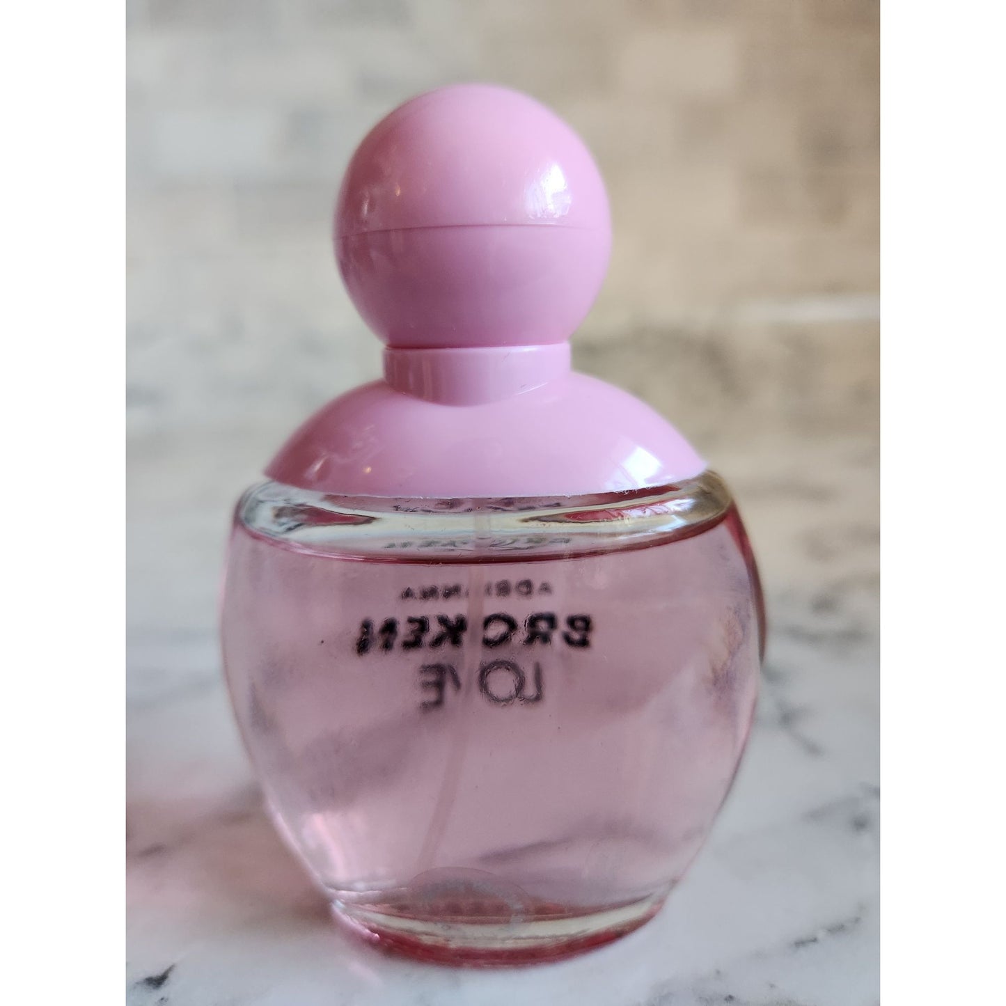 Adrianna Broken Love Eau De Parfum Perfume 1.7 Oz Feminine Scent Pink Glass