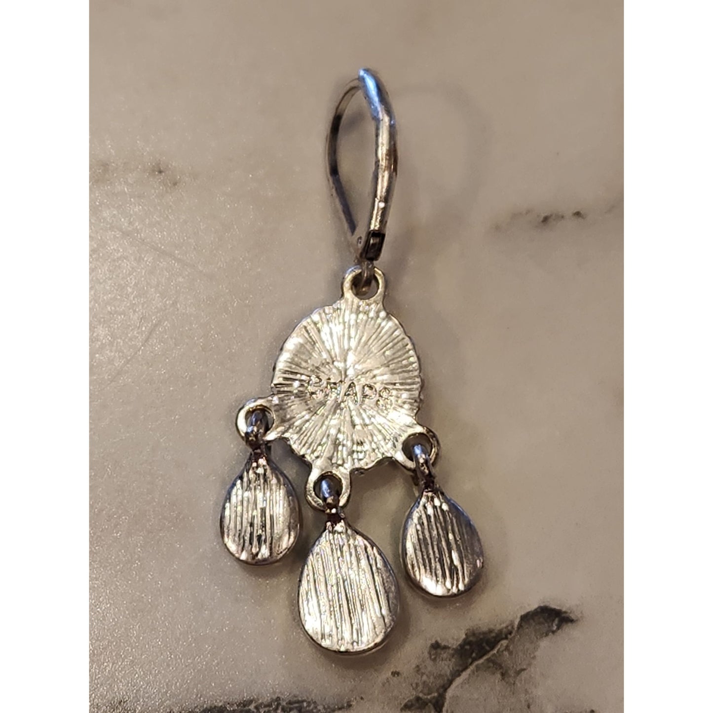 Napier Silver-Tone Turquoise Chandelier Earrings With Drop Design For Women