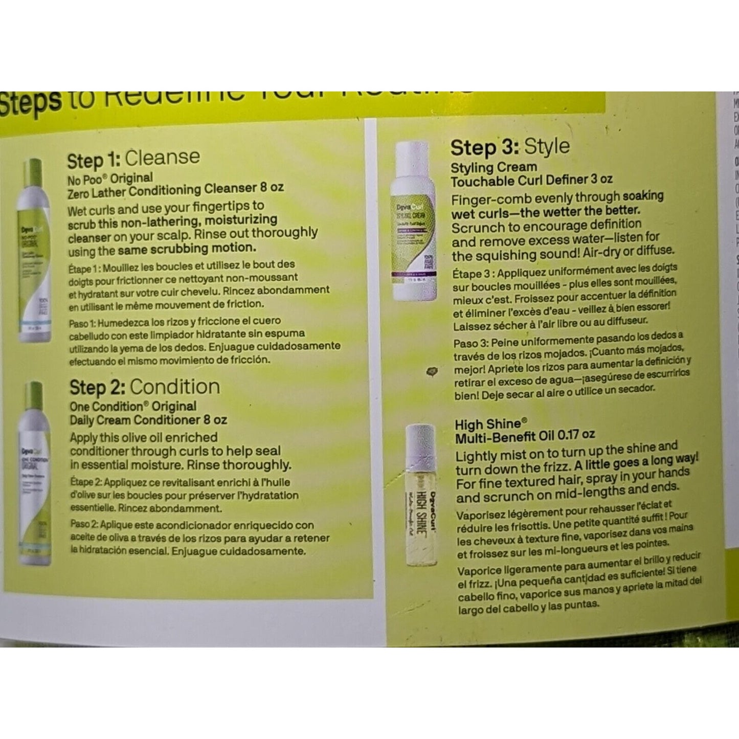 DevaCurl Redefine Your Curly Routine Cleanse, Condition, Style Kit