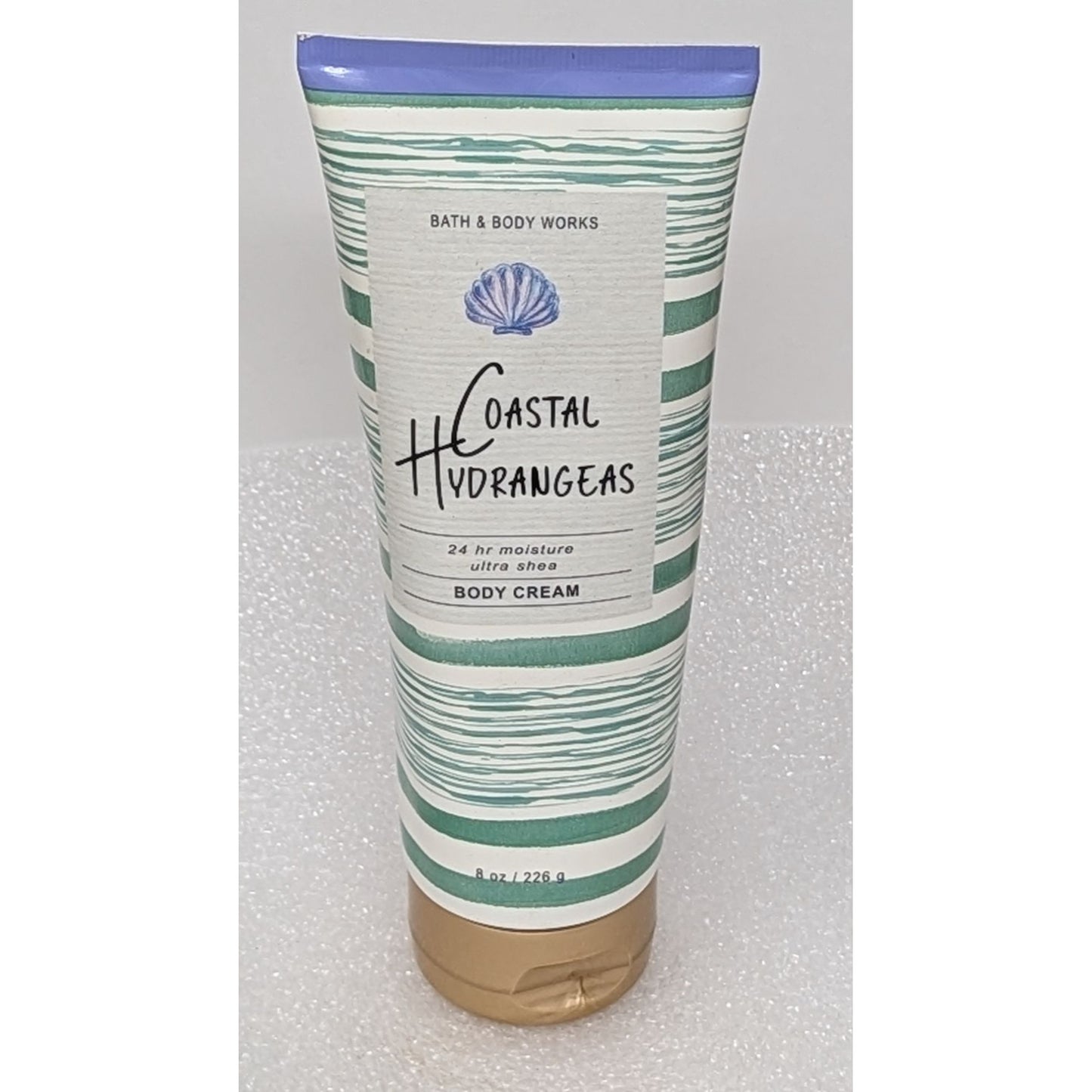 Bath & Body Works Coastal Hydrangeas Body Cream 8 Oz 24 Hr Moisture With Ultra Shea