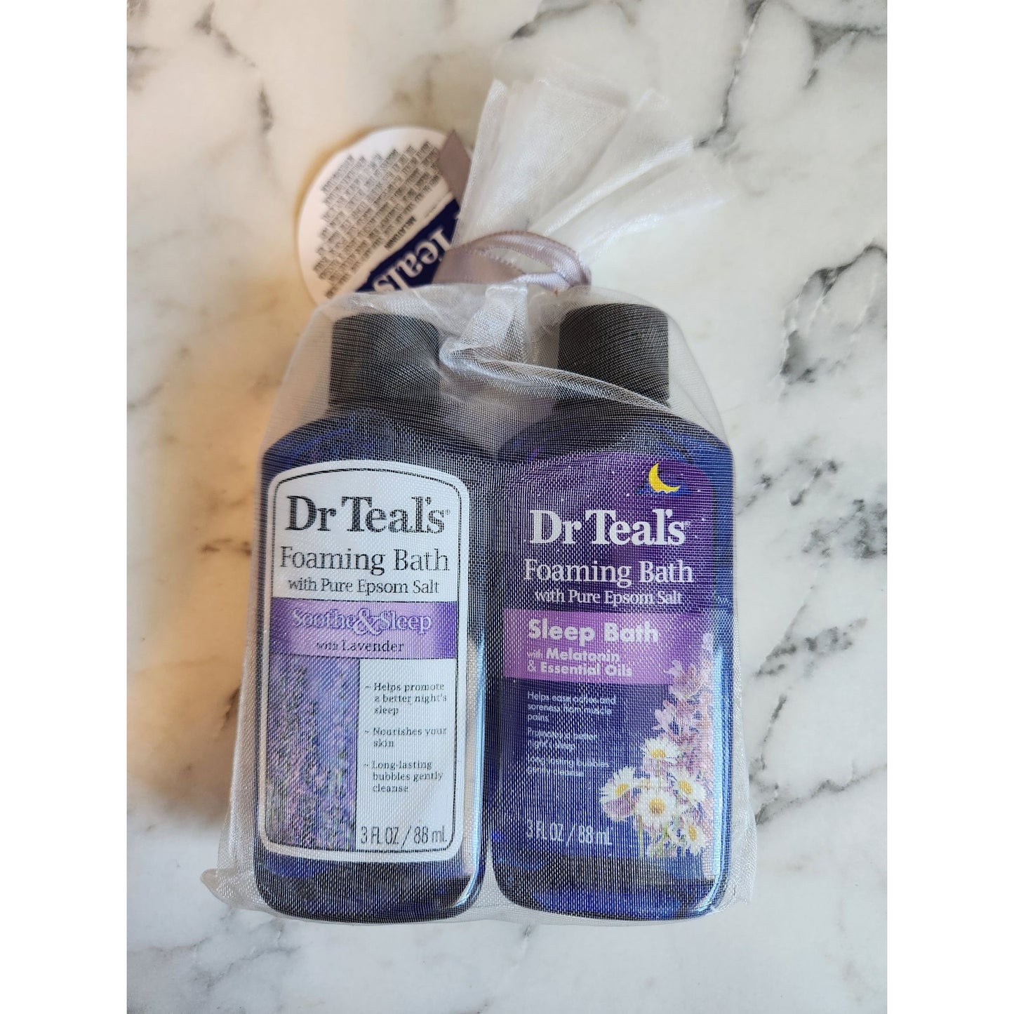 Dr Teals Foaming Bath Gift Set Pure Epsom Salt Sooth & Sleep Lavender Melatonin