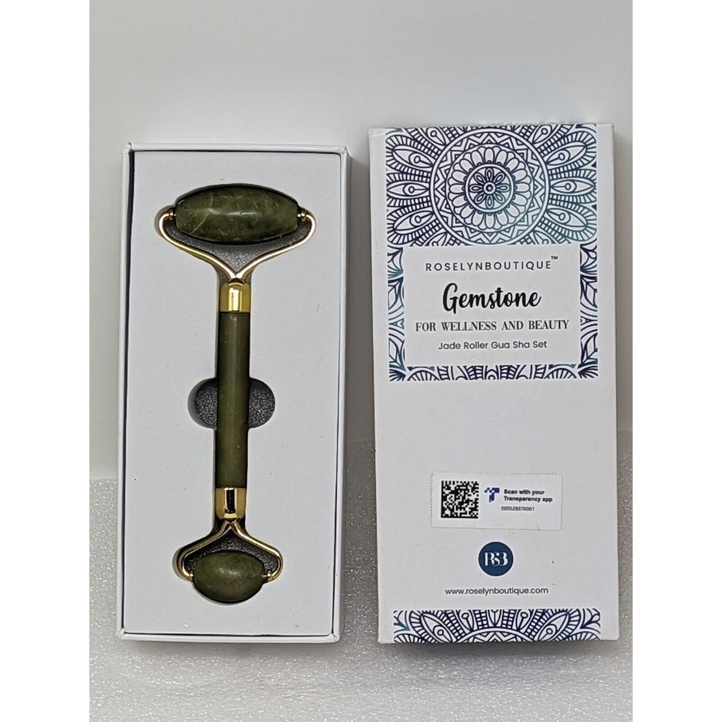 Roselyn Boutique Jade Roller Gua Sha Skin Massager