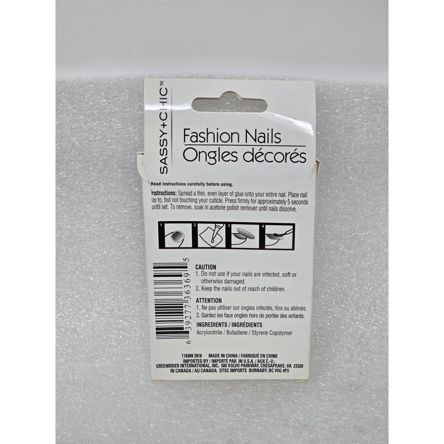 Sassy + Chic Silver Metallic Press-On Fashion Nails 12-Piece Set