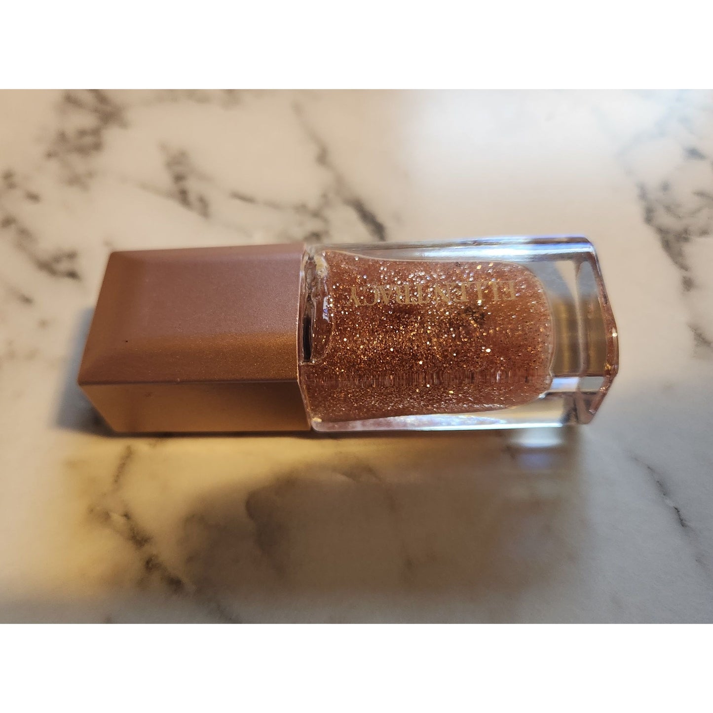 Ellen Tracy Rose Gold Glitter Nail Polish