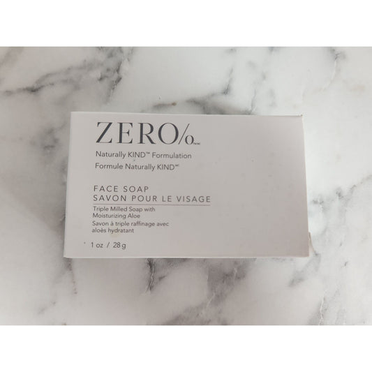 Zero Triple Milled Aloe Moisturizing Face Soap 1oz Travel Size