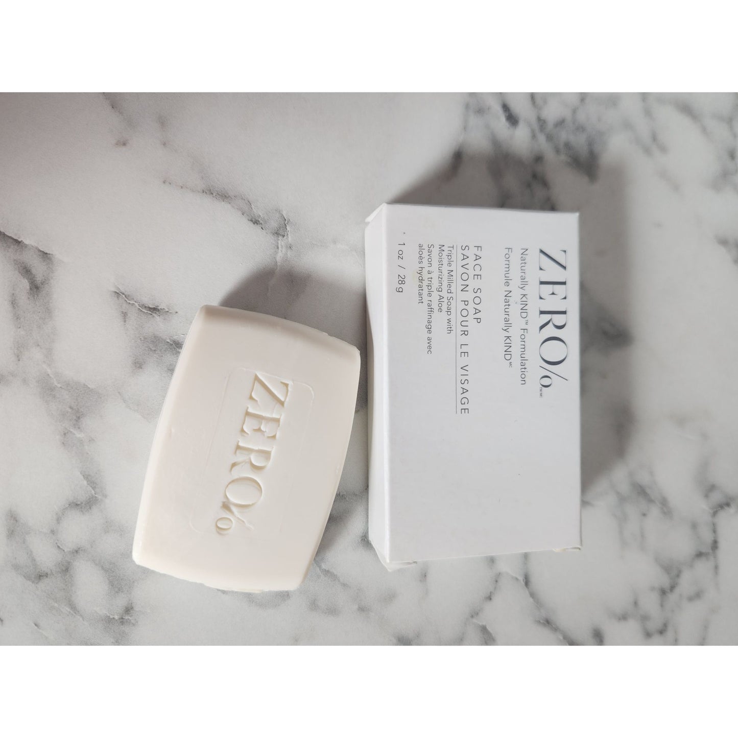 Zero Triple Milled Aloe Moisturizing Face Soap 1oz Travel Size