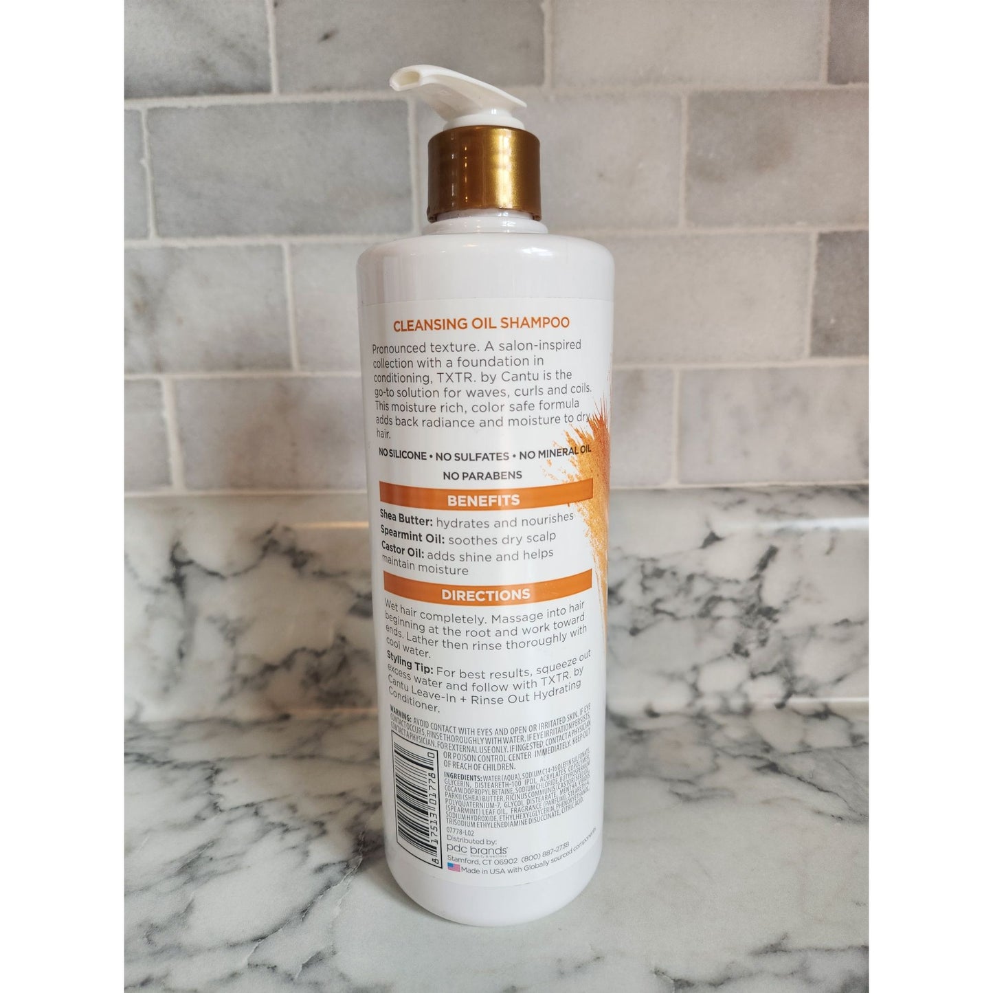 TXTR By Cantu Cleansing Oil Shampoo For Color Treated Hair & Curls 16 Fl Oz