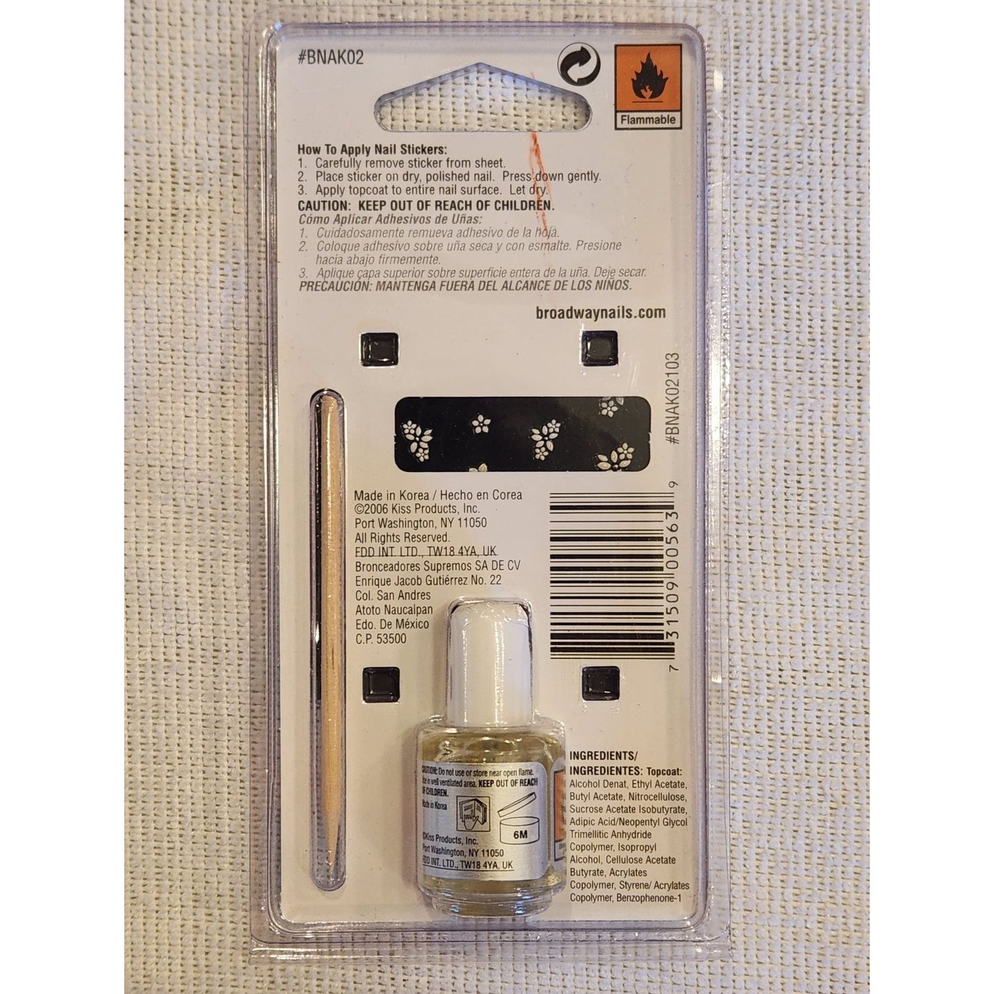Broadway Nails 3D Art For Tips & Toes Floral Design Kit