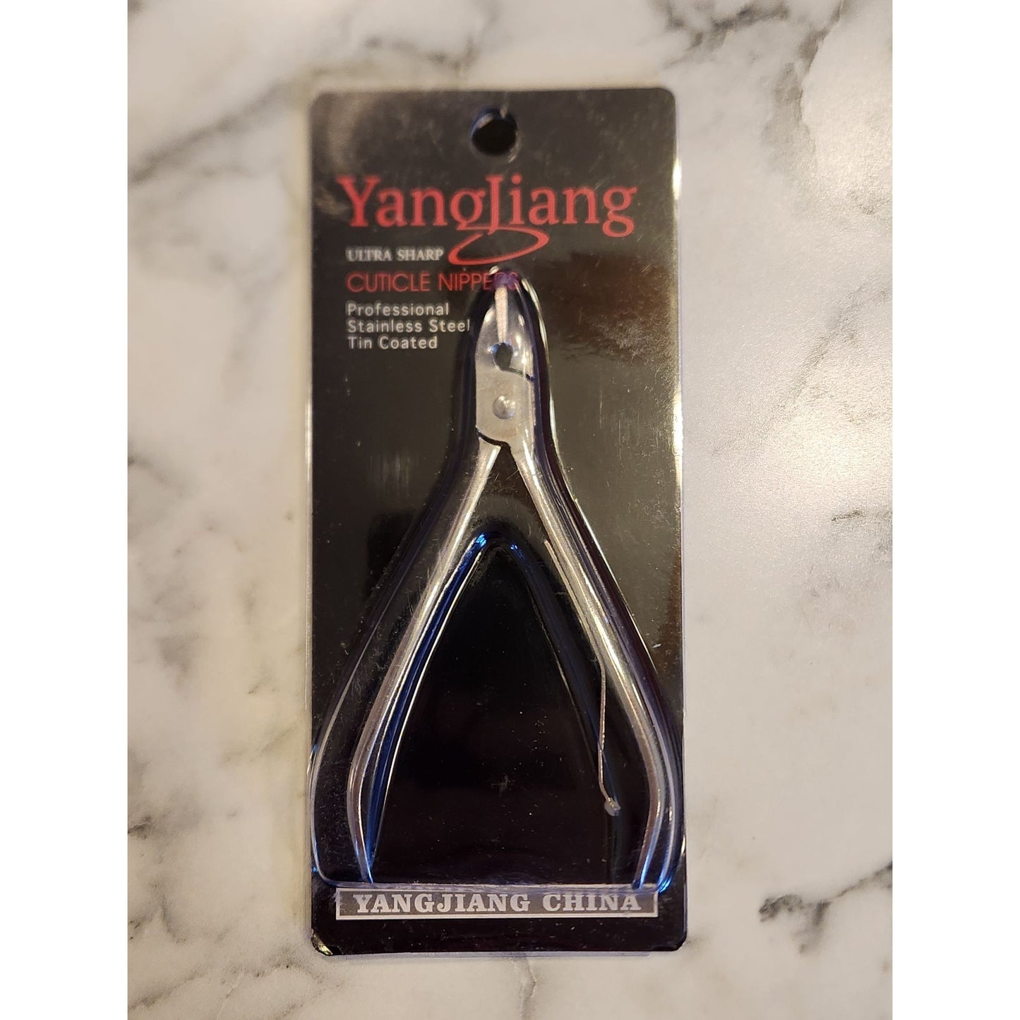 Yang Jiang Ultra Sharp Tin Coated Stainless Steel Cuticle Nippers Ergonomic Grip