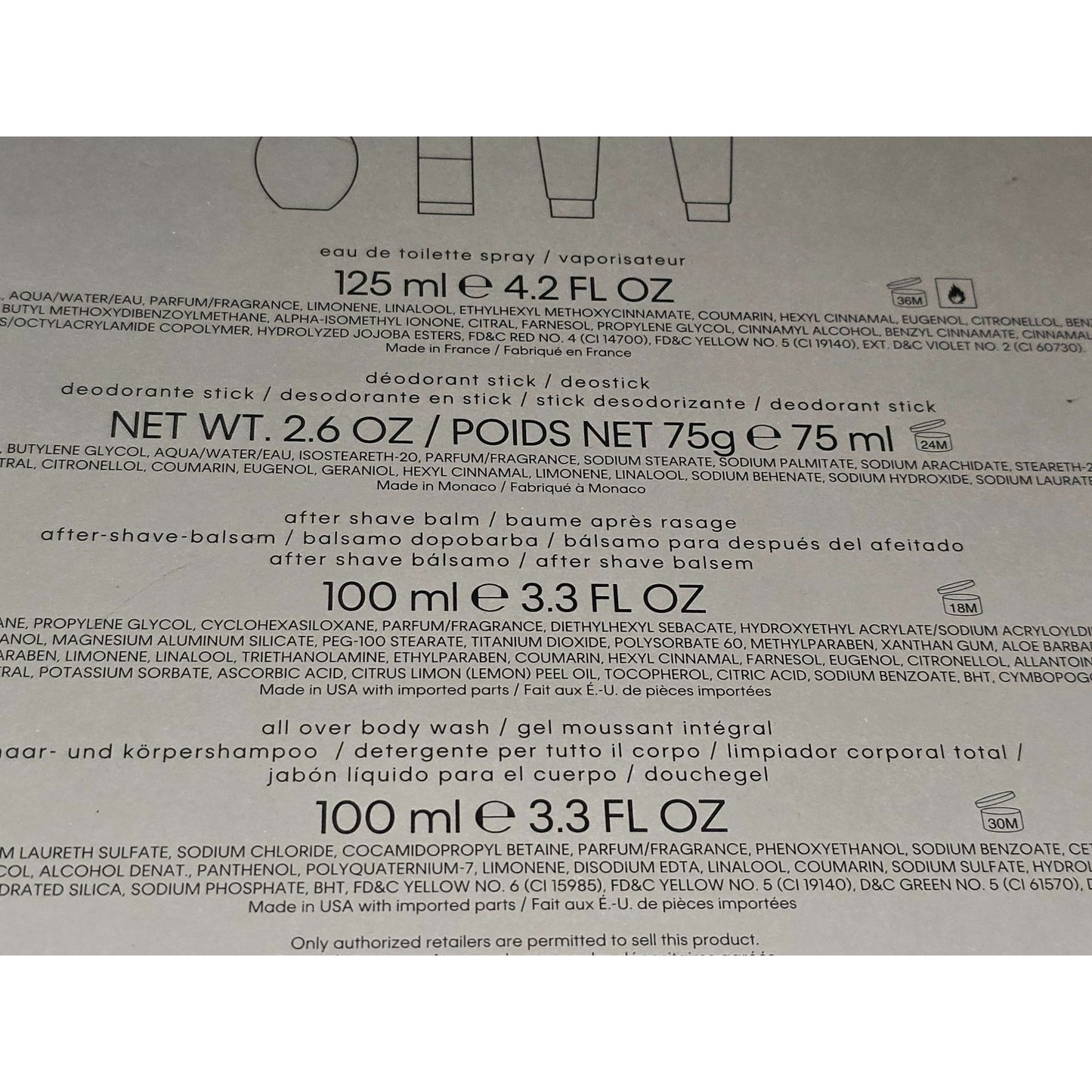 Calvin Klein Obsession For Men Fragrance Gift Set: Cologne Deodorant After Shave