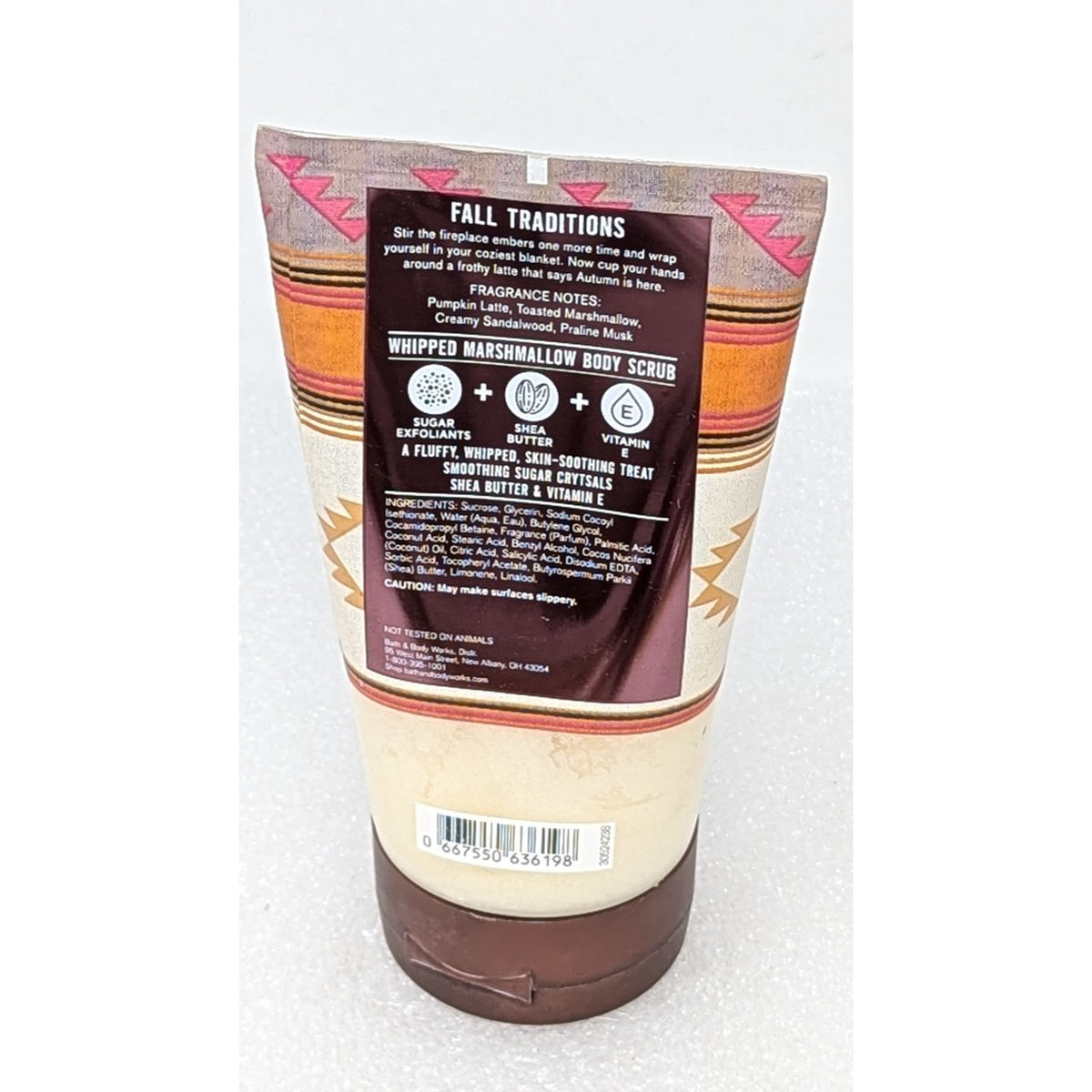 Marshmallow Pumpkin Latte Whipped Marshmallow Body Scrub Bath & Body Works