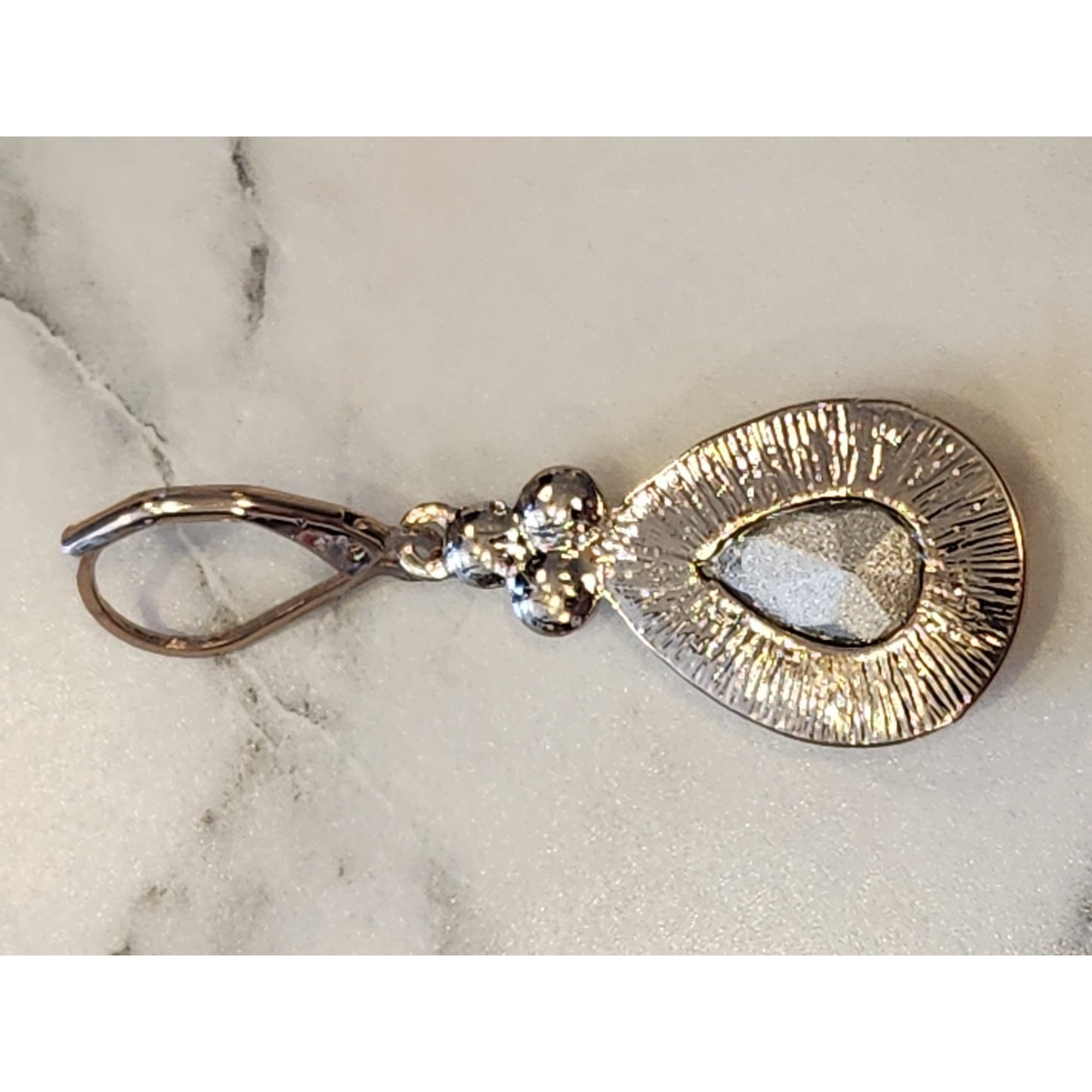 Napier Gold-Tone Drop Earrings With Sparkling Clear Crystal Accents Teardrop