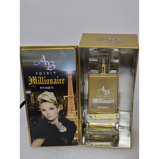 AB Spirit Millionaire Women Eau De Parfum By Lomani Paris 3.3 Fl Oz 100ml