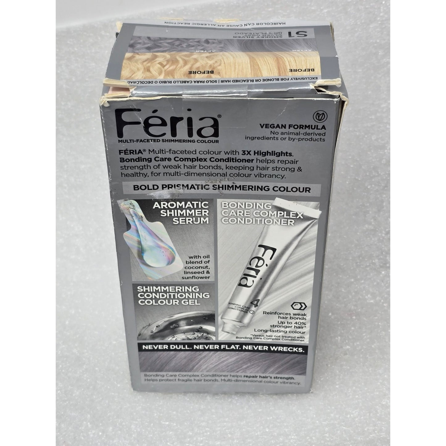 L'Oreal Paris Feria S1 Smokey Silver Multi Faceted Shimmering Hair Color Dye