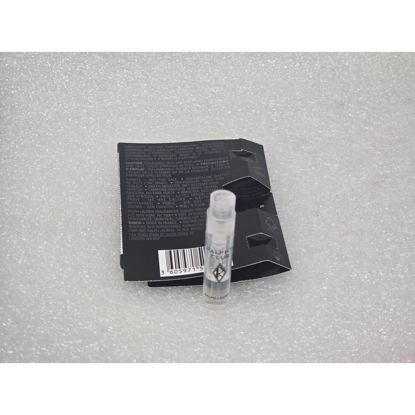 Ralphs Club Ralph Lauren Eau De Parfum Cologne Spray Sample Woody Mens Fragrance