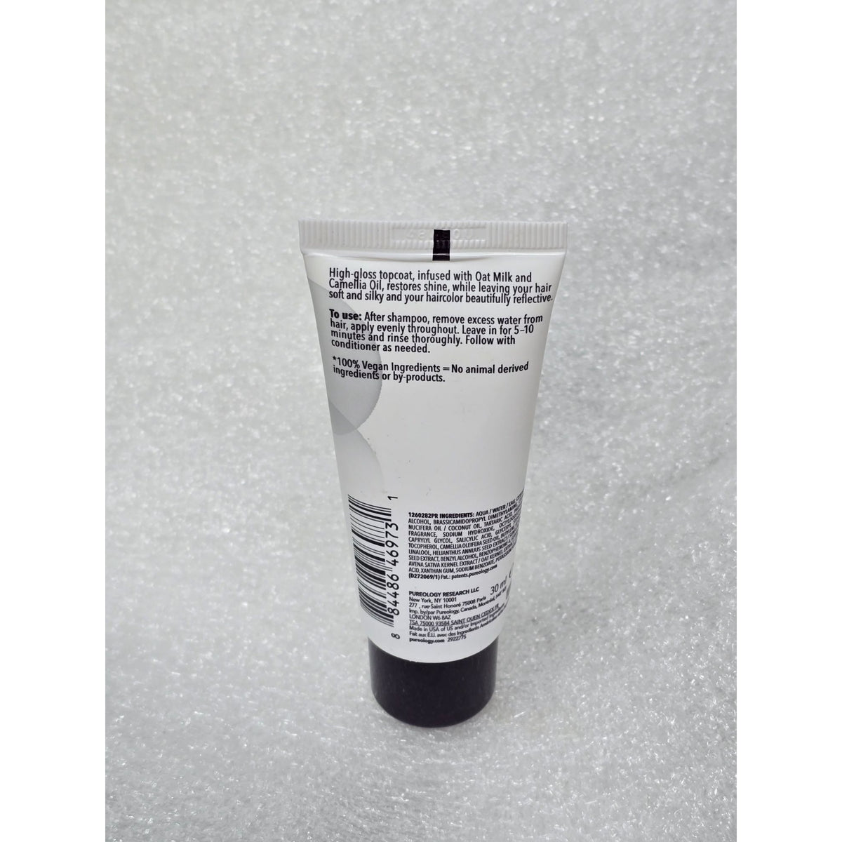 Pureology Color Fanatic Top Coat + Sheer Clear High-Gloss Finish 1oz Travel Size