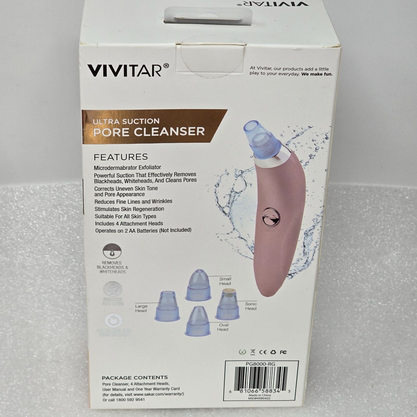 Vivitar Ultra Suction Pore Cleanser Metallic Series Microdermabrasion Exfoliator