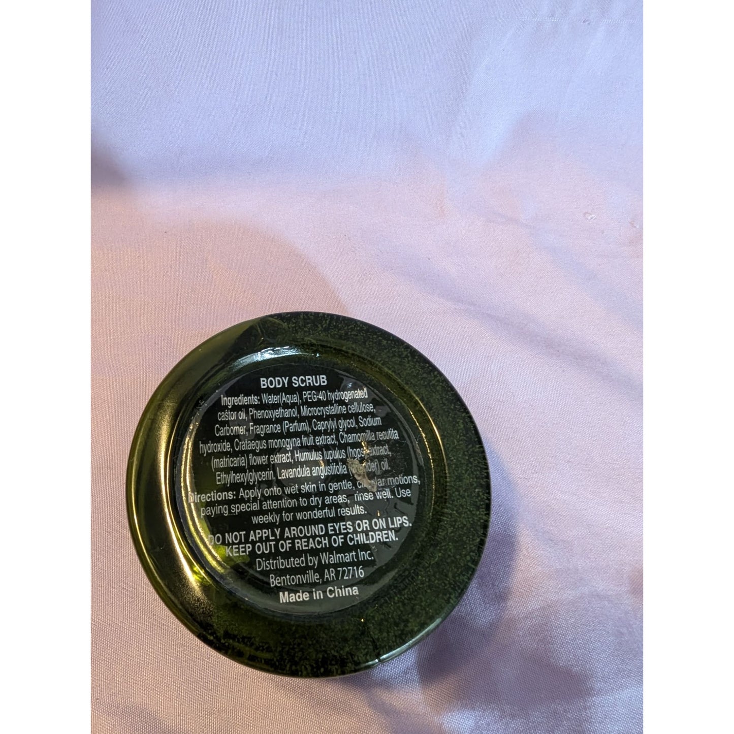 Bloomfield 2 Oz Body Scrub Lavender Essential Oil Chamomile & Hawthorn Extracts