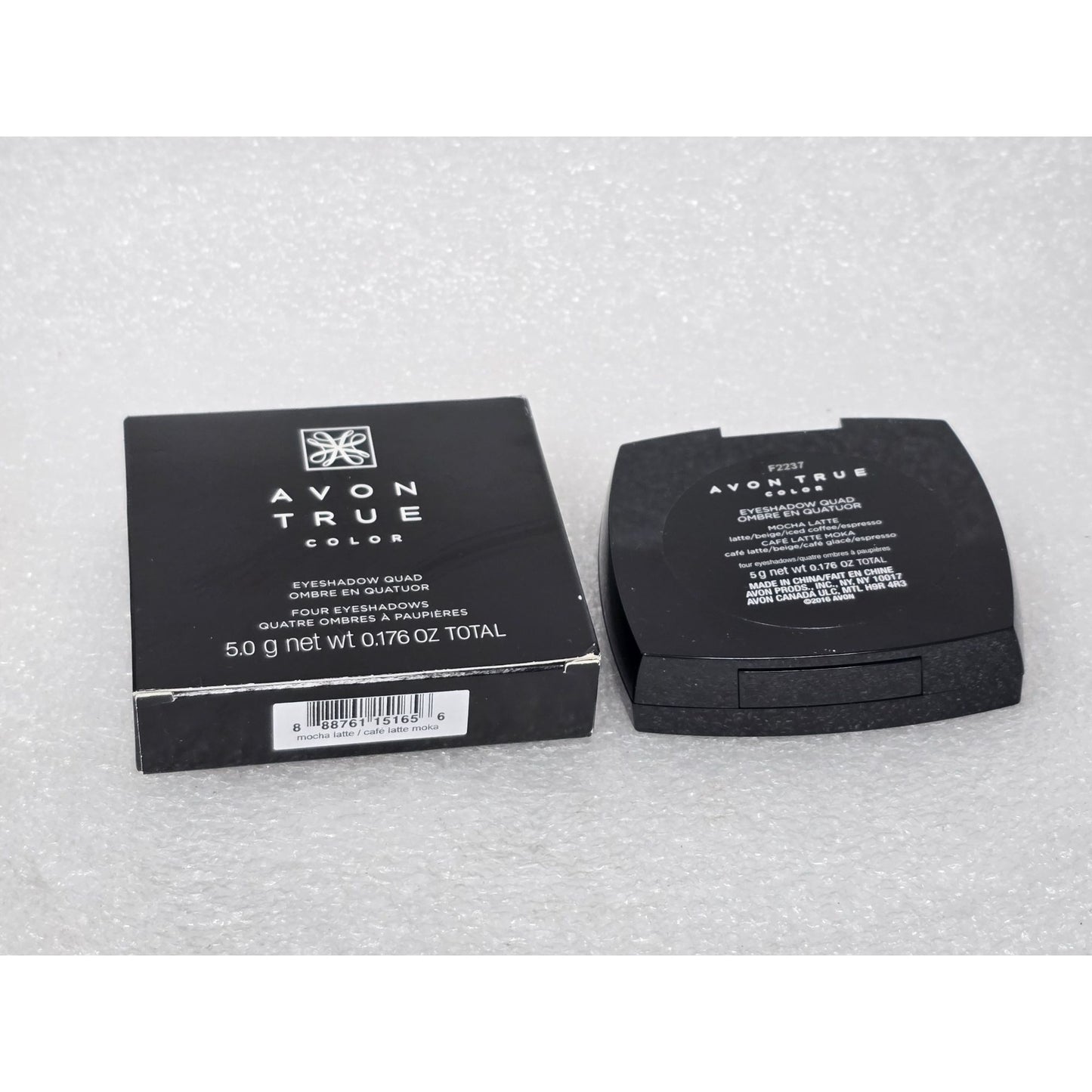 Avon True Color Eyeshadow Quad Mocha Latte With Mirror & Applicator