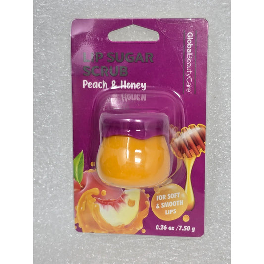 Global Beauty Care Lip Sugar Scrub Peach & Honey Soft & Smooth Lips Moisturizing