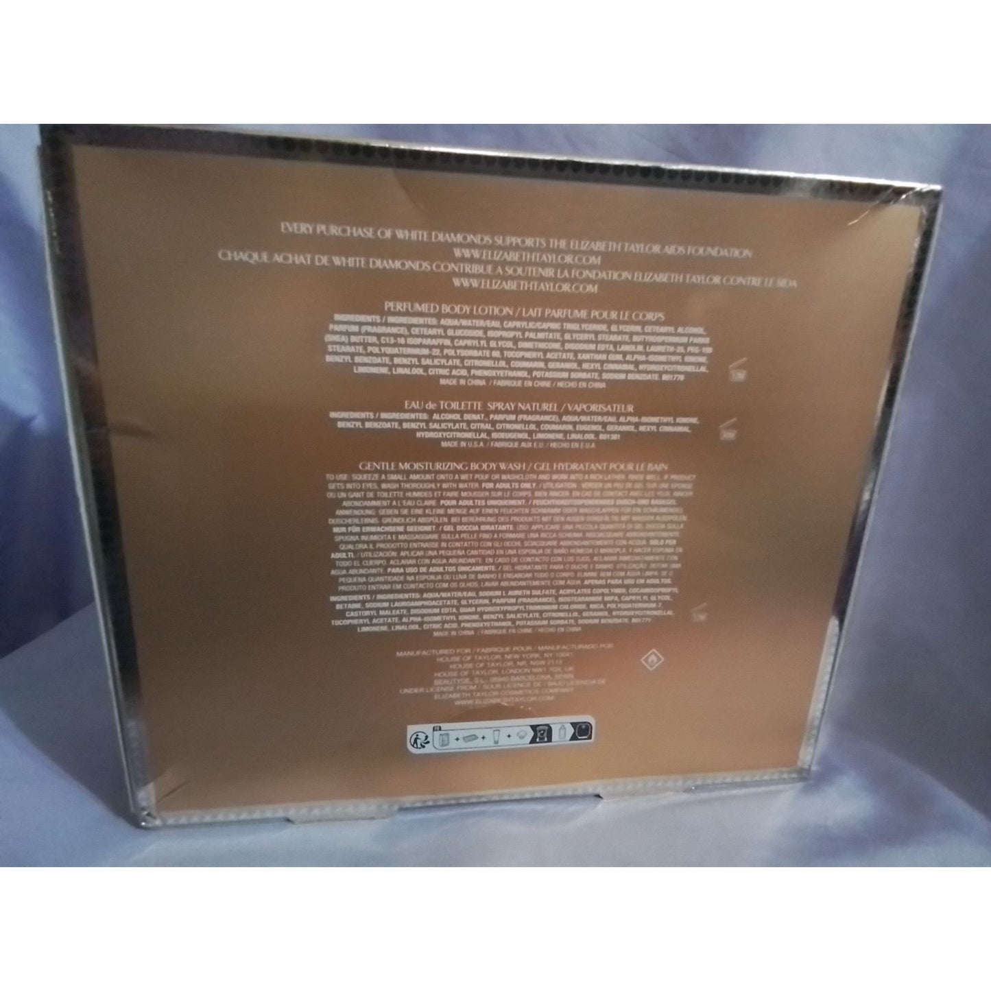 White Diamonds Legacy Elizabeth Taylor Anniversary Limited Edition 3 Pc Gift Set