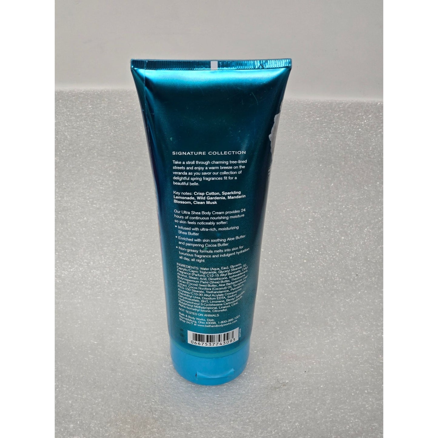 Bath & Body Works Sheer Cotton & Lemonade Ultra Shea Body Cream 8 Oz