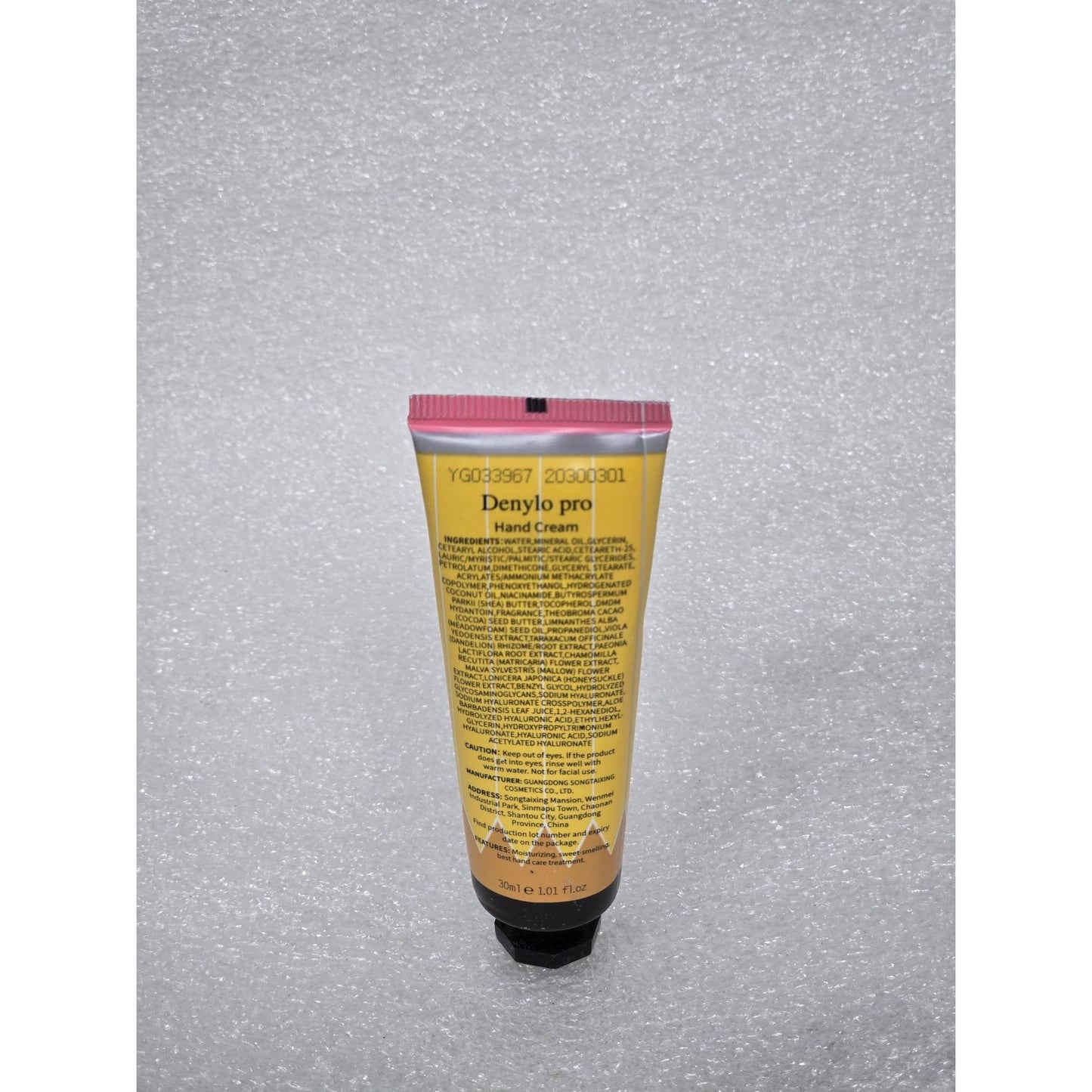 Denylo Pro Hand Cream Tube 1.01 oz Hydrating & Nourishing Formula