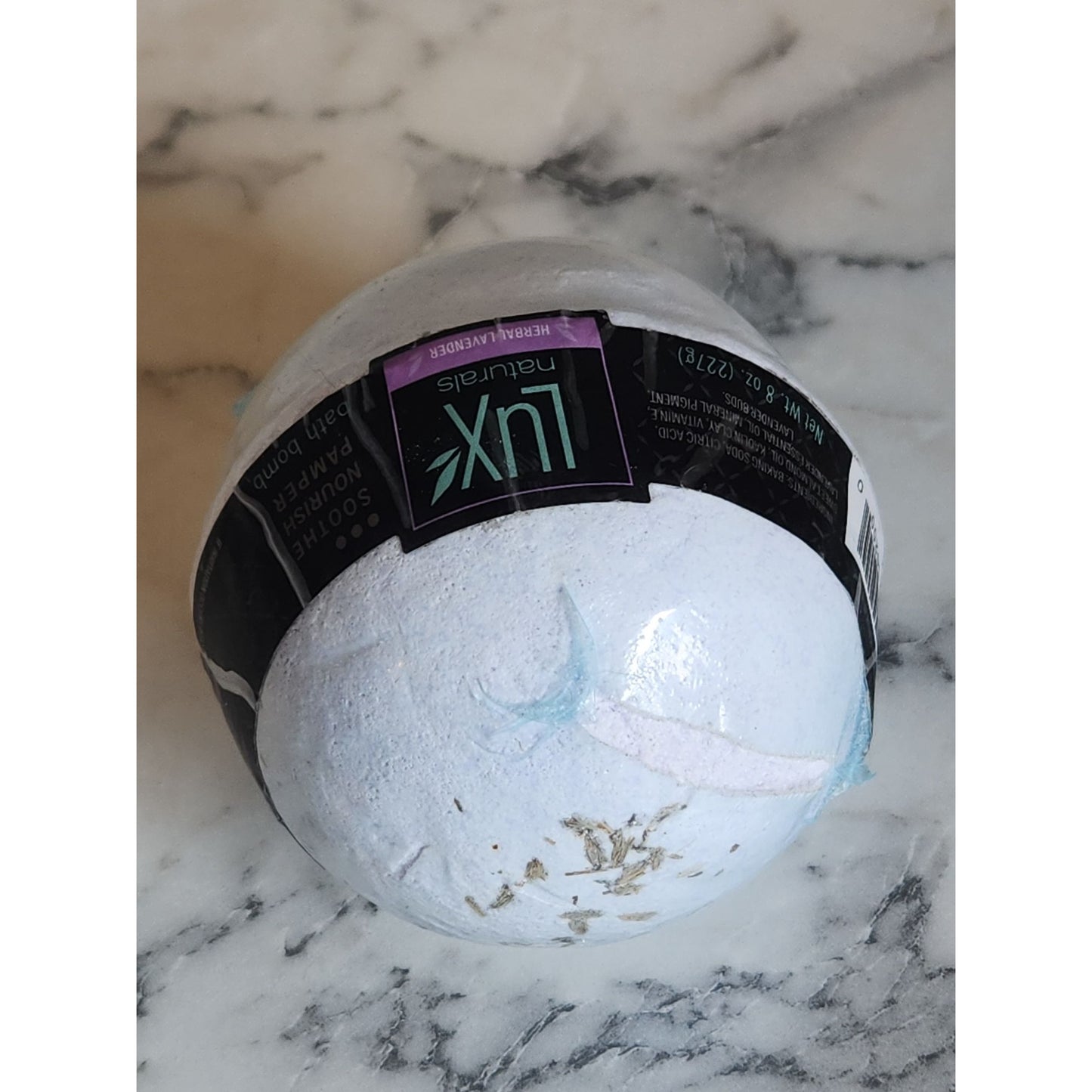 Lux Naturals Herbal Lavender Bath Bomb 8 oz