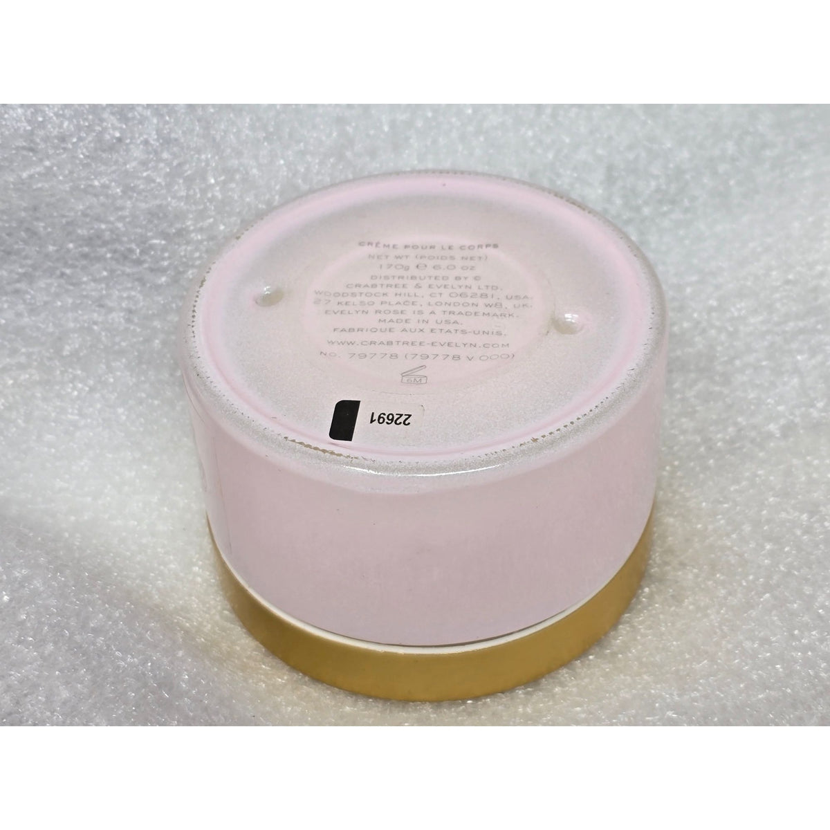 Evelyn Rose Body Cream By Crabtree & Evelyn 6 Oz Pink Jar Original