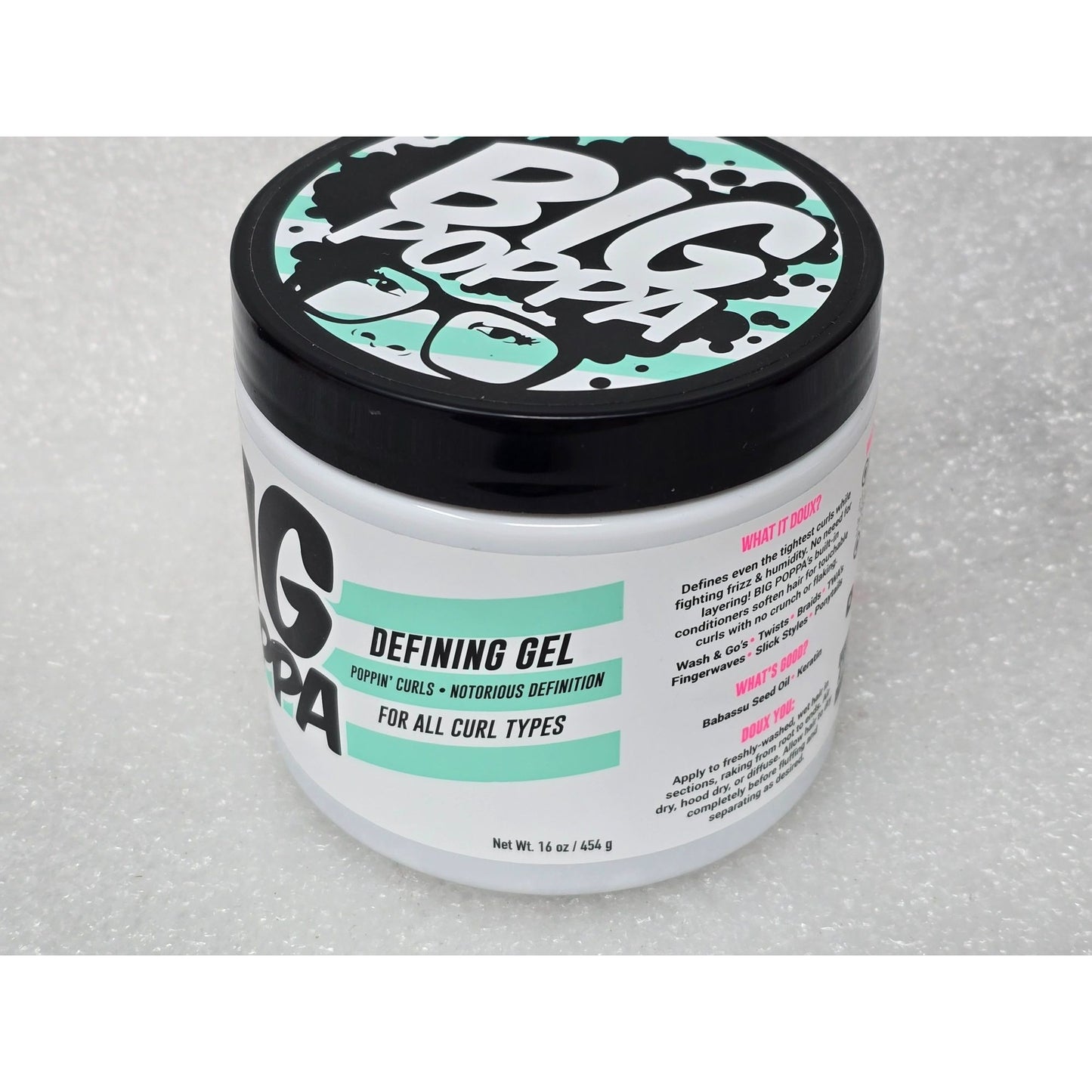 The Doux Big Poppa Defining Gel For All Curl Types 16 Oz