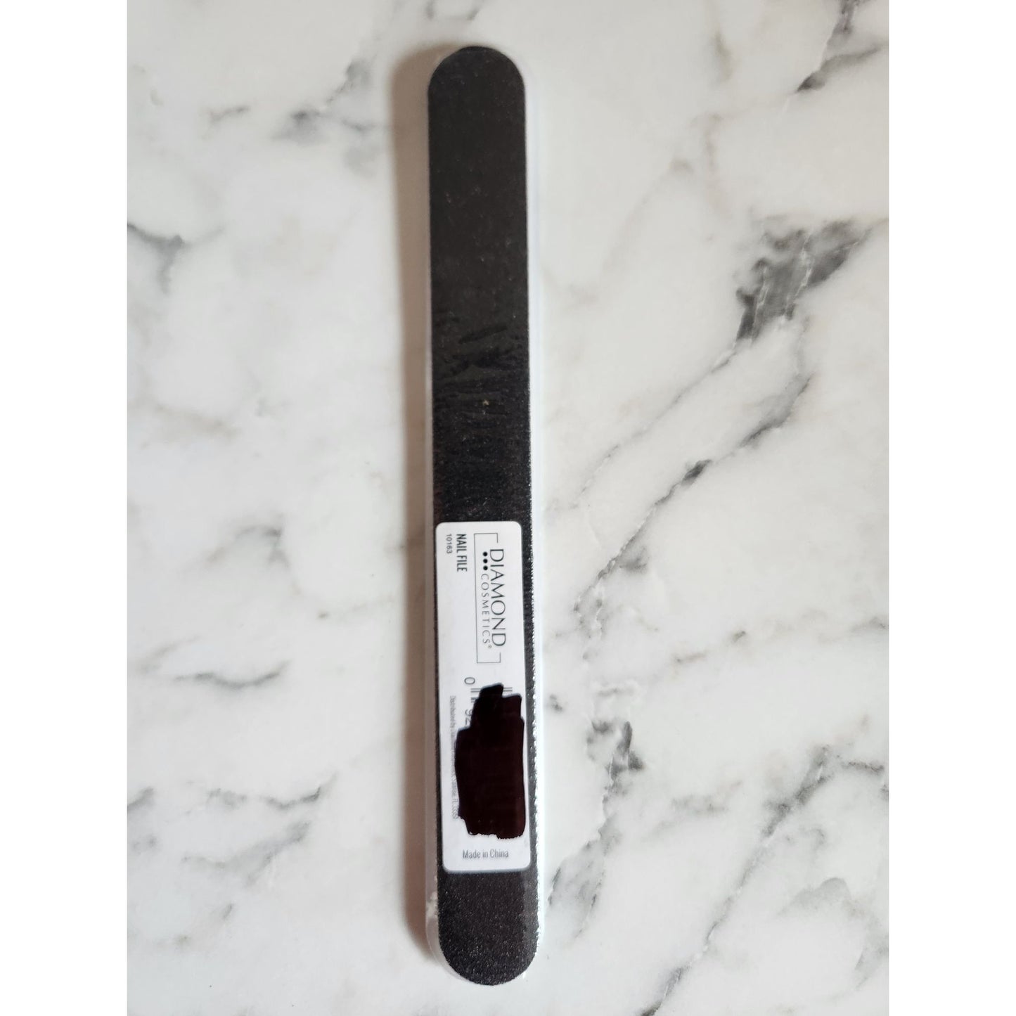 Diamond Cosmetics Double-Sided Nail File With Blue Flower Design